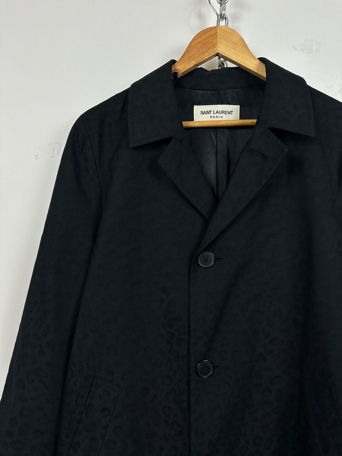 Saint Laurent Paris Saint Laurent Paris Hedi Slimane Leopard Jacquard Coat Size US S / EU 44-46 / 1 - 5 Thumbnail