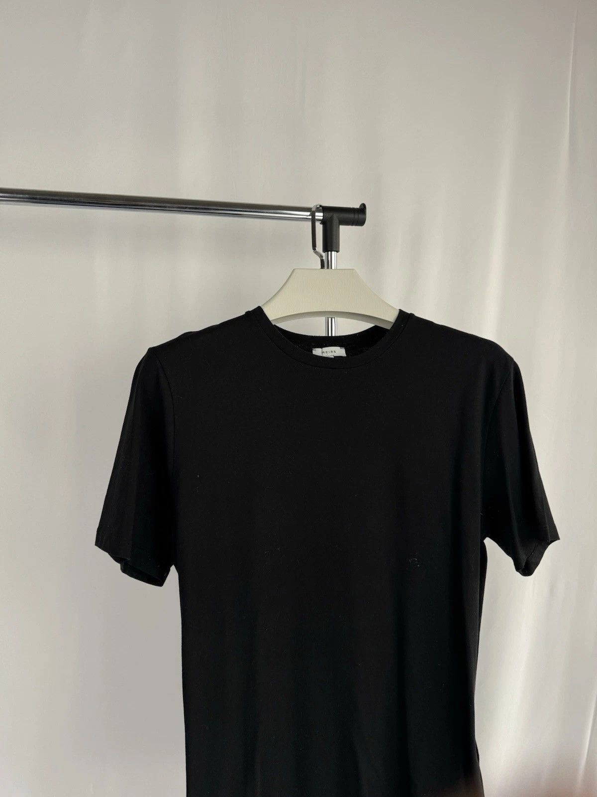 Reiss Reiss Basic Black Crew Neck T-Shirt for Men – Casual Minimal Size US M / EU 48-50 / 2 - 2 Thumbnail