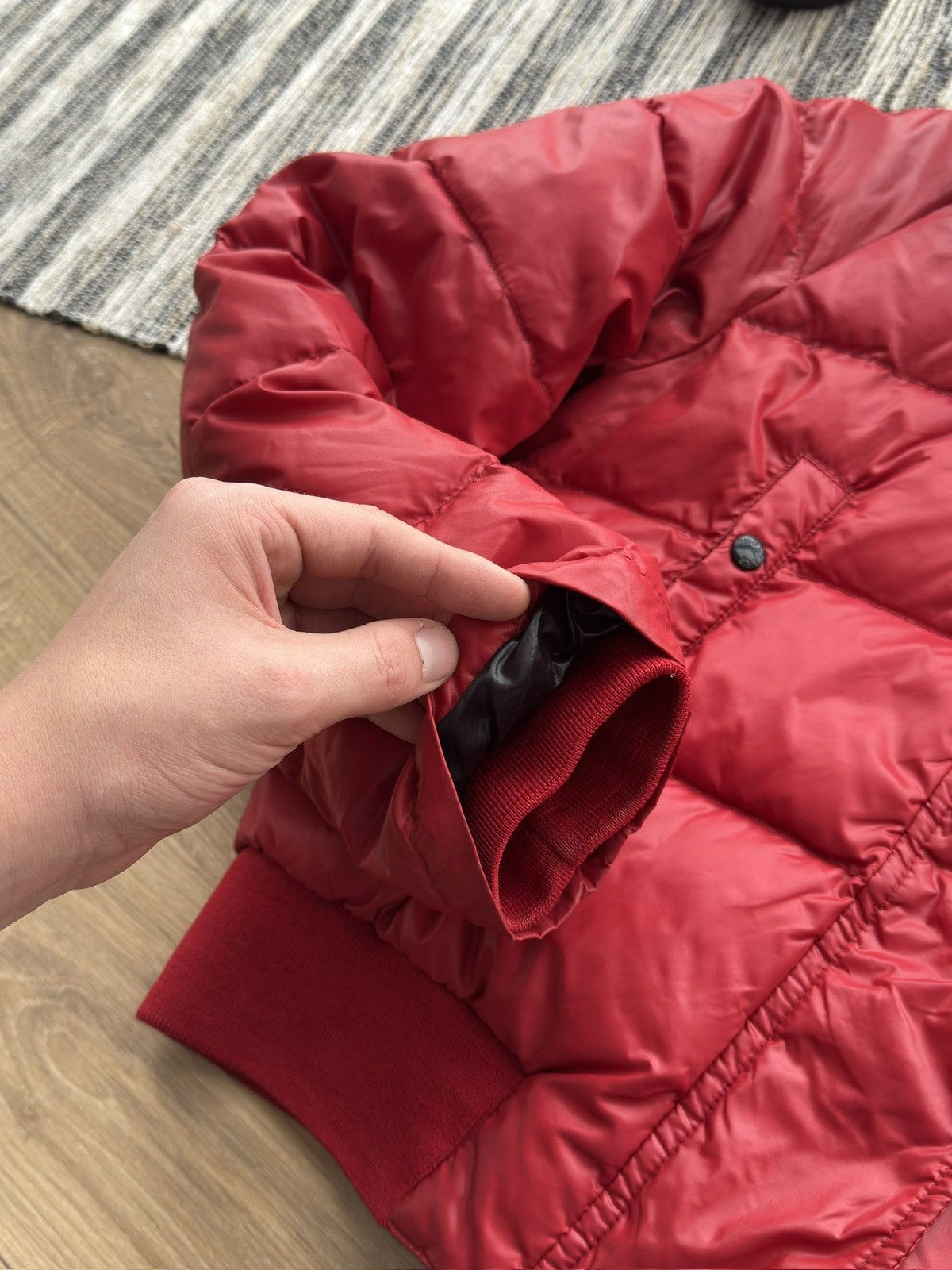 Moncler Moncler Alpin Fur down jacket red woman size 1 Size S / US 4 / IT 40 - 9 Thumbnail