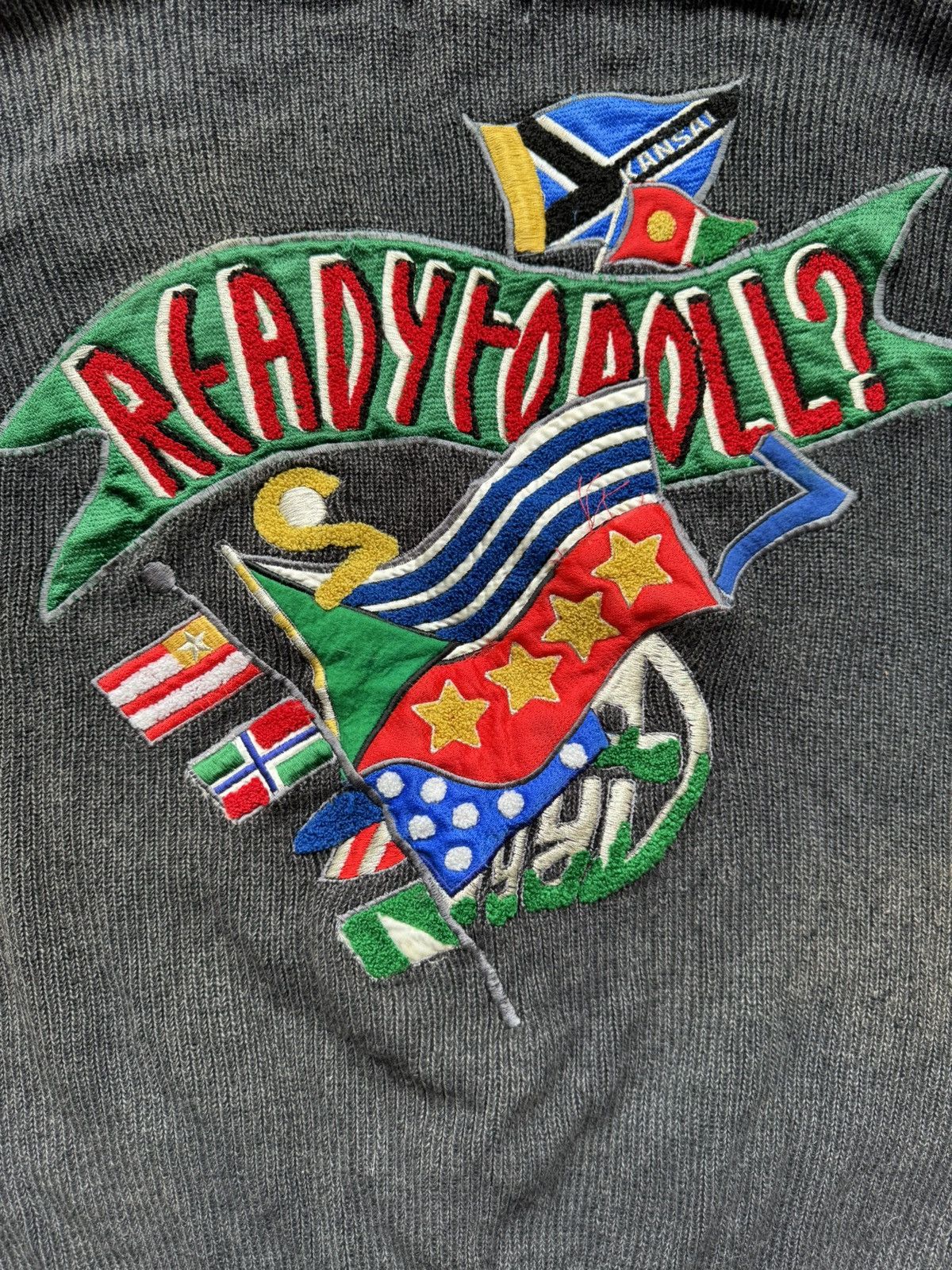 VERY RARE VINTAGE SWEATERS KNITWEAR KANSAI YAMAMOTO PATCHES