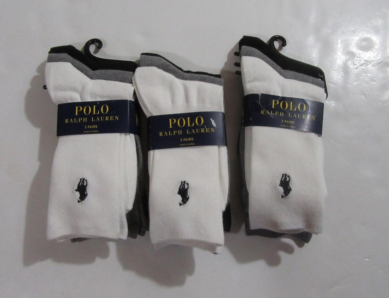 Polo Ralph Lauren Polo Ralph Lauren Womens Trouser Socks 3 Packs (9 Pair) Size ONE SIZE - 1 Thumbnail