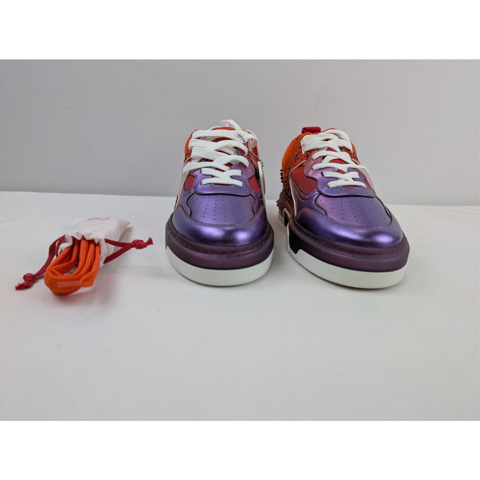 Christian Louboutin o1rshd1 Astroloubi Strass SB Flat Shoe Sneakers Multicolor Size US 9 / EU 42 - 10 Thumbnail