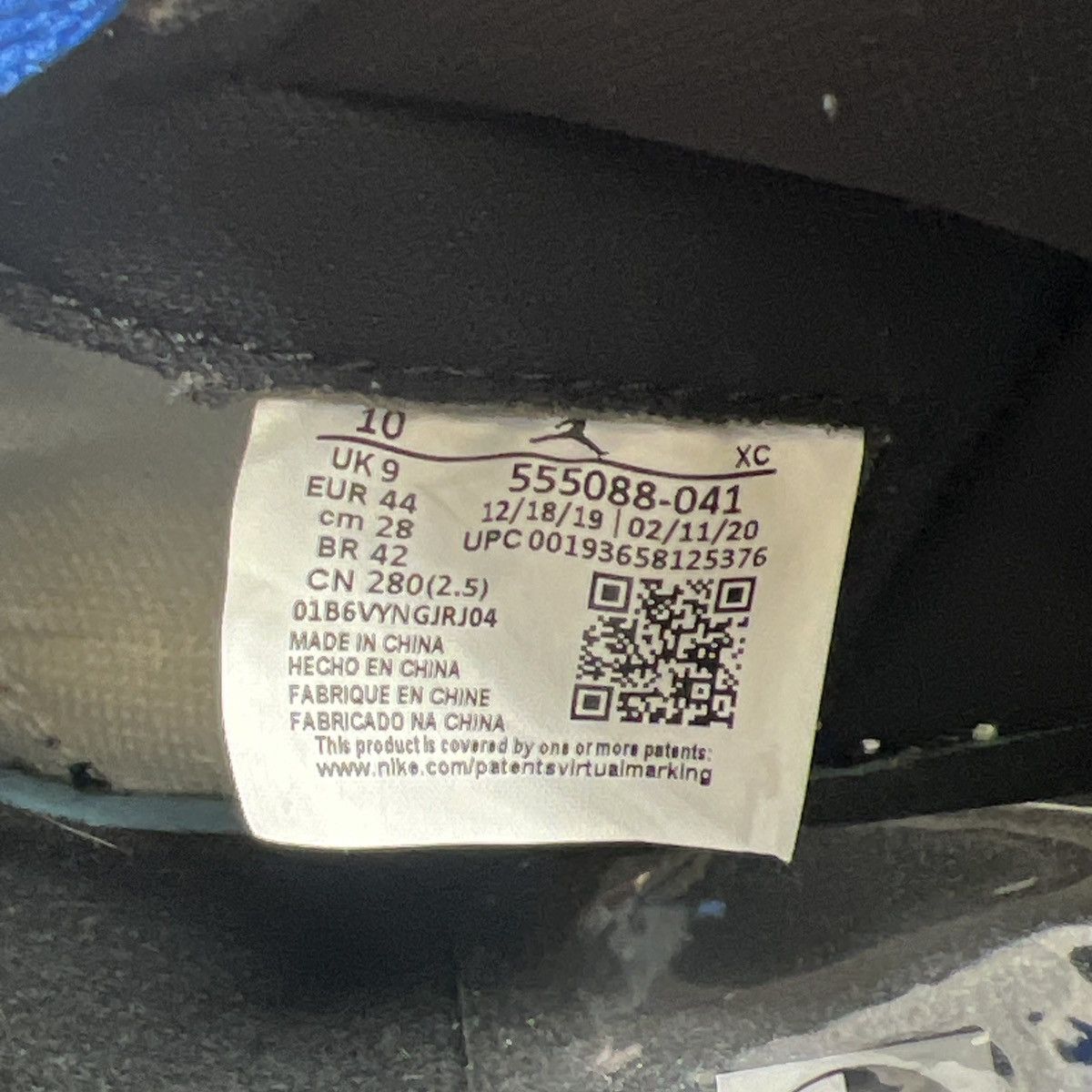Nike Air Jordan 1 high Royal toe Size US 10 / EU 43 - 9 Thumbnail