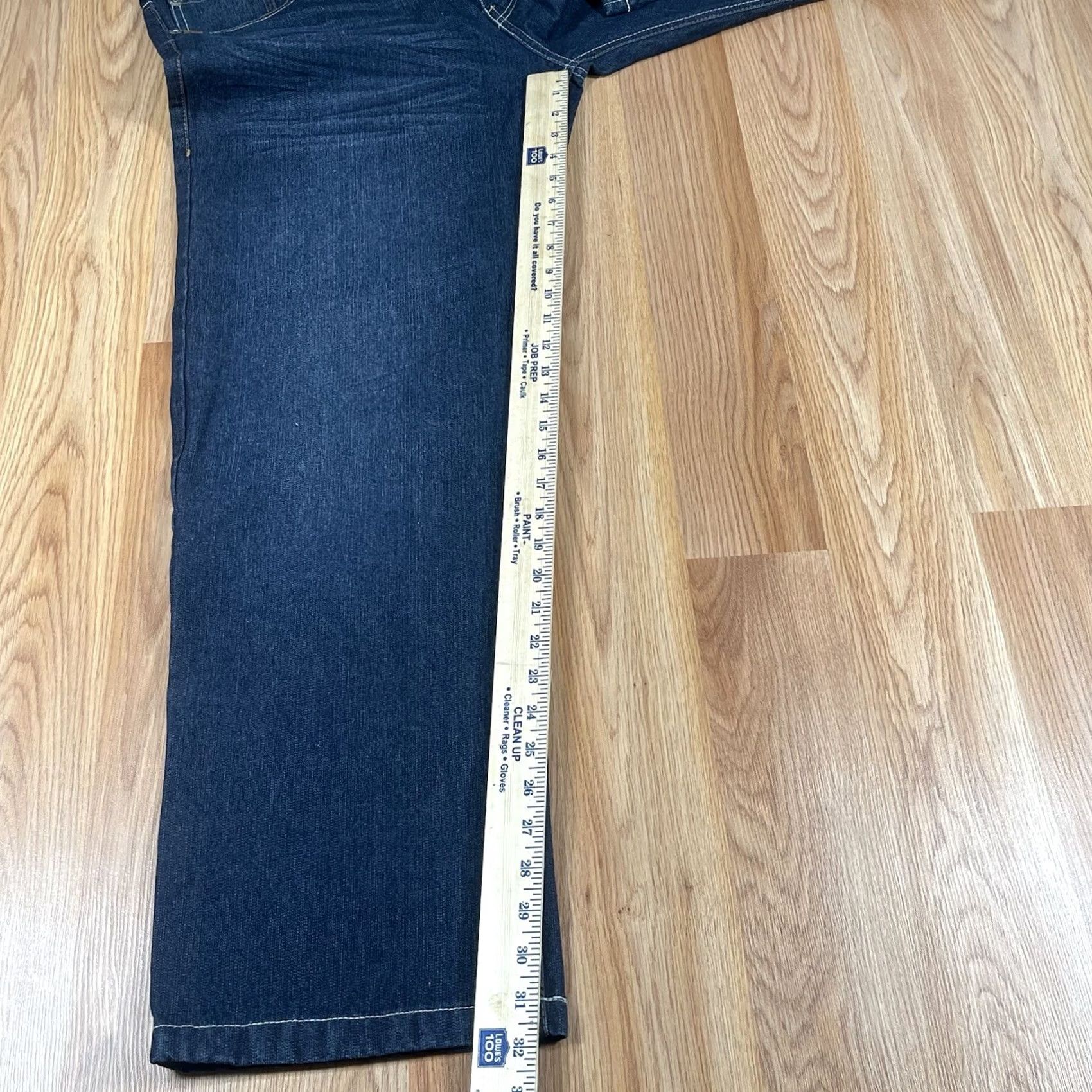 Denime 5ive Jungle & Co. Jeans Men’s Size 38Wx32L Straight Leg Blue Wash Denim Long Size US 38 / EU 54 - 7 Thumbnail