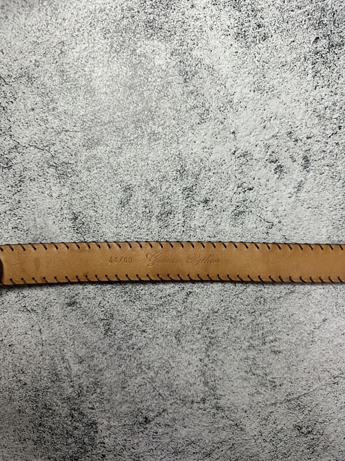 Other Reptile’s House Python Leather Belt Made in Italy Size ONE SIZE - 6 Thumbnail