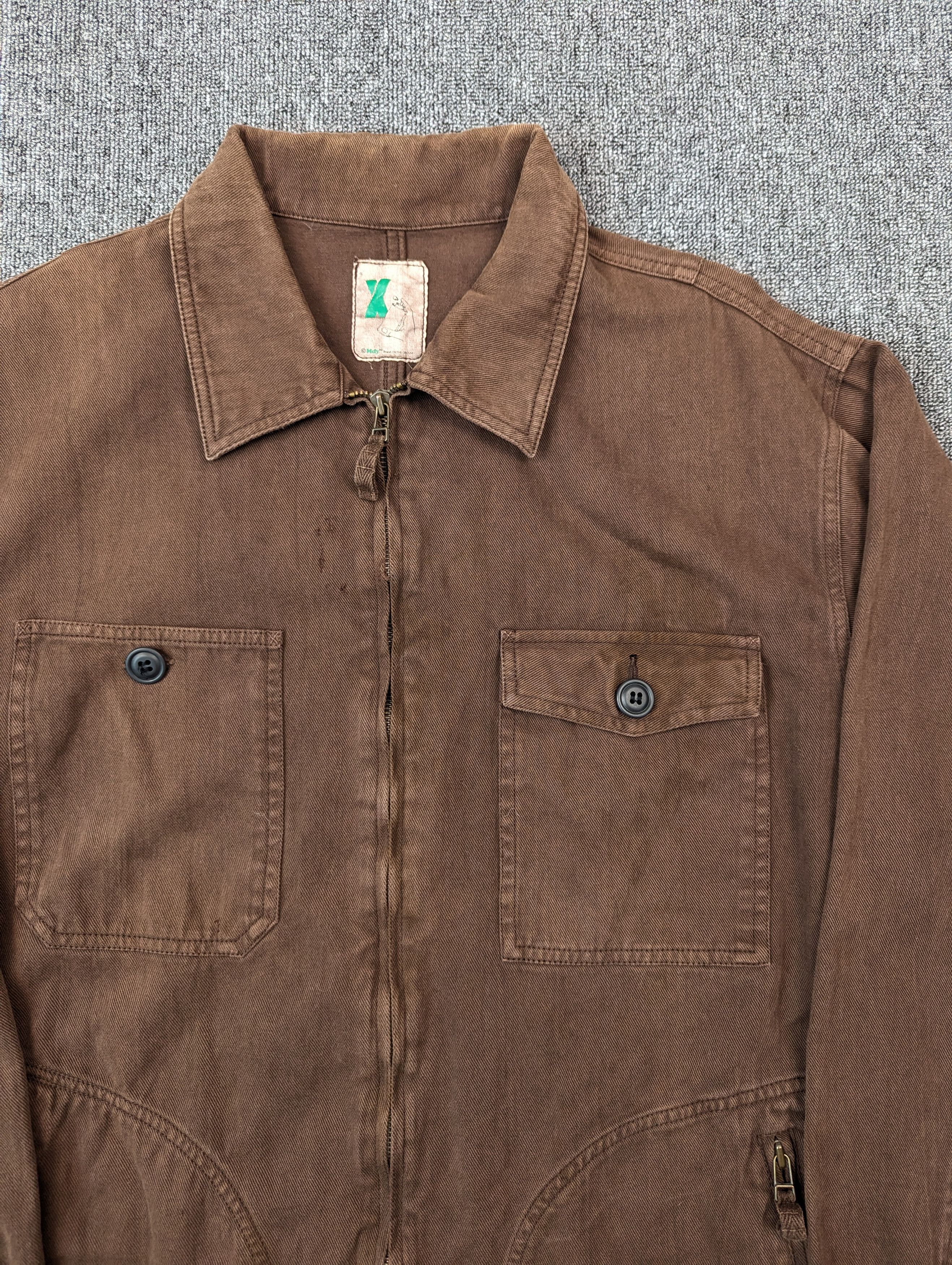 Japanese Brand Vintage Mackdaddy Distressed Brown Cotton Jacket Size US L / EU 52-54 / 3 - 6 Thumbnail