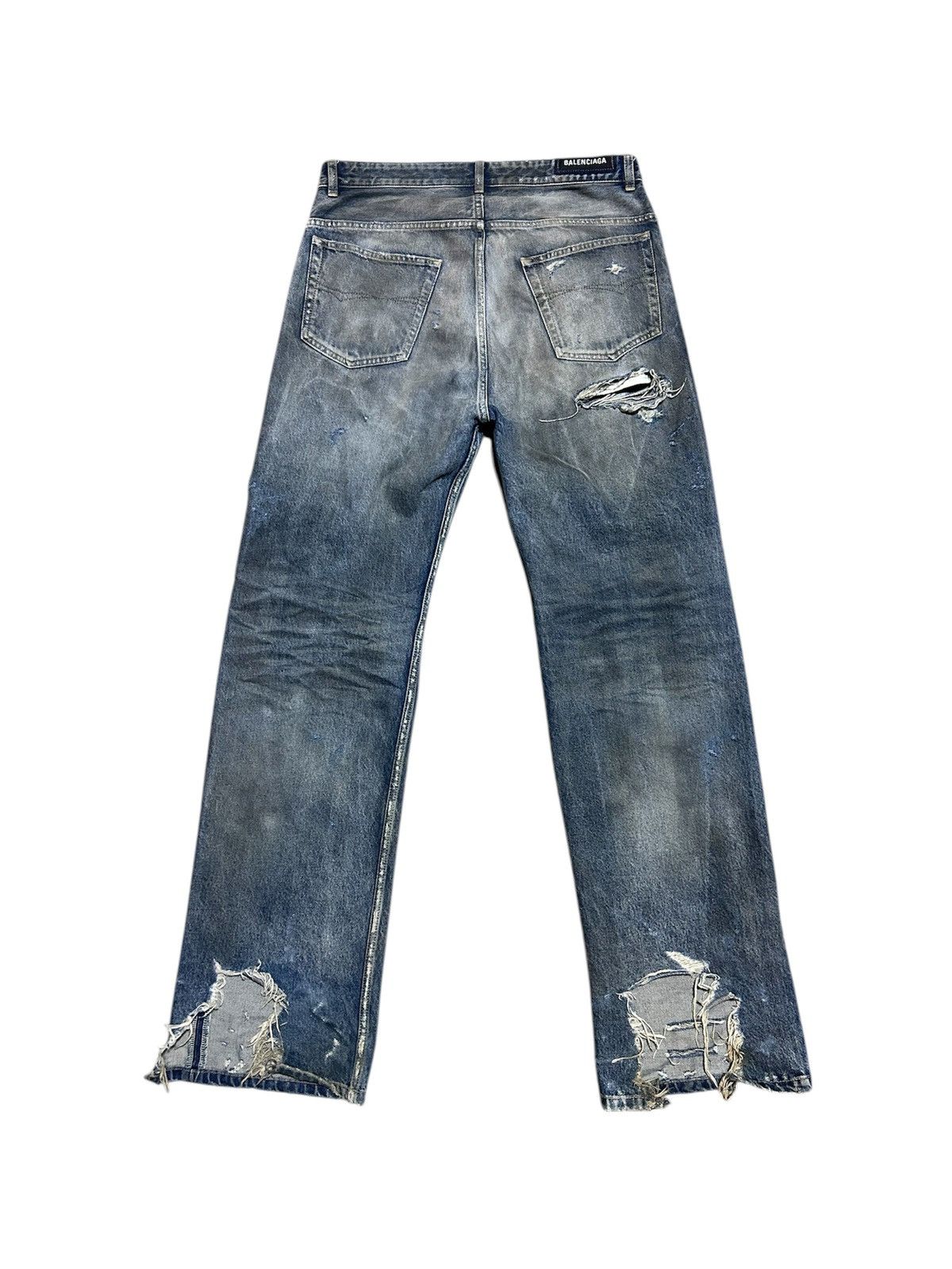 Balenciaga Balenciaga ss23 mud oil spill jeans Size US 34 / EU 50 - 3 Thumbnail