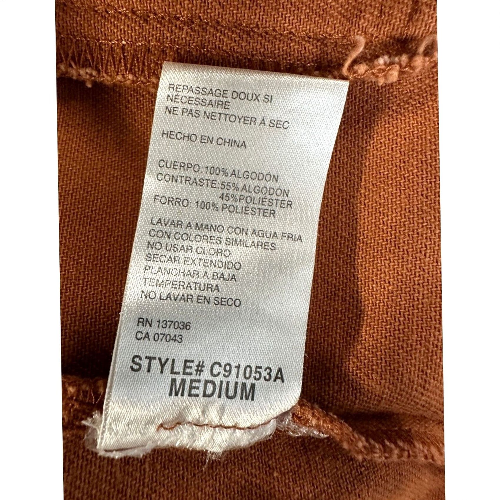 Denime Paper Crane Jacket Womens Medium Brown Sherpa Collared Hooded Denim Short Coat Casual Mens? Womens Size M / US 6-8 / IT 42-44 - 5 Thumbnail