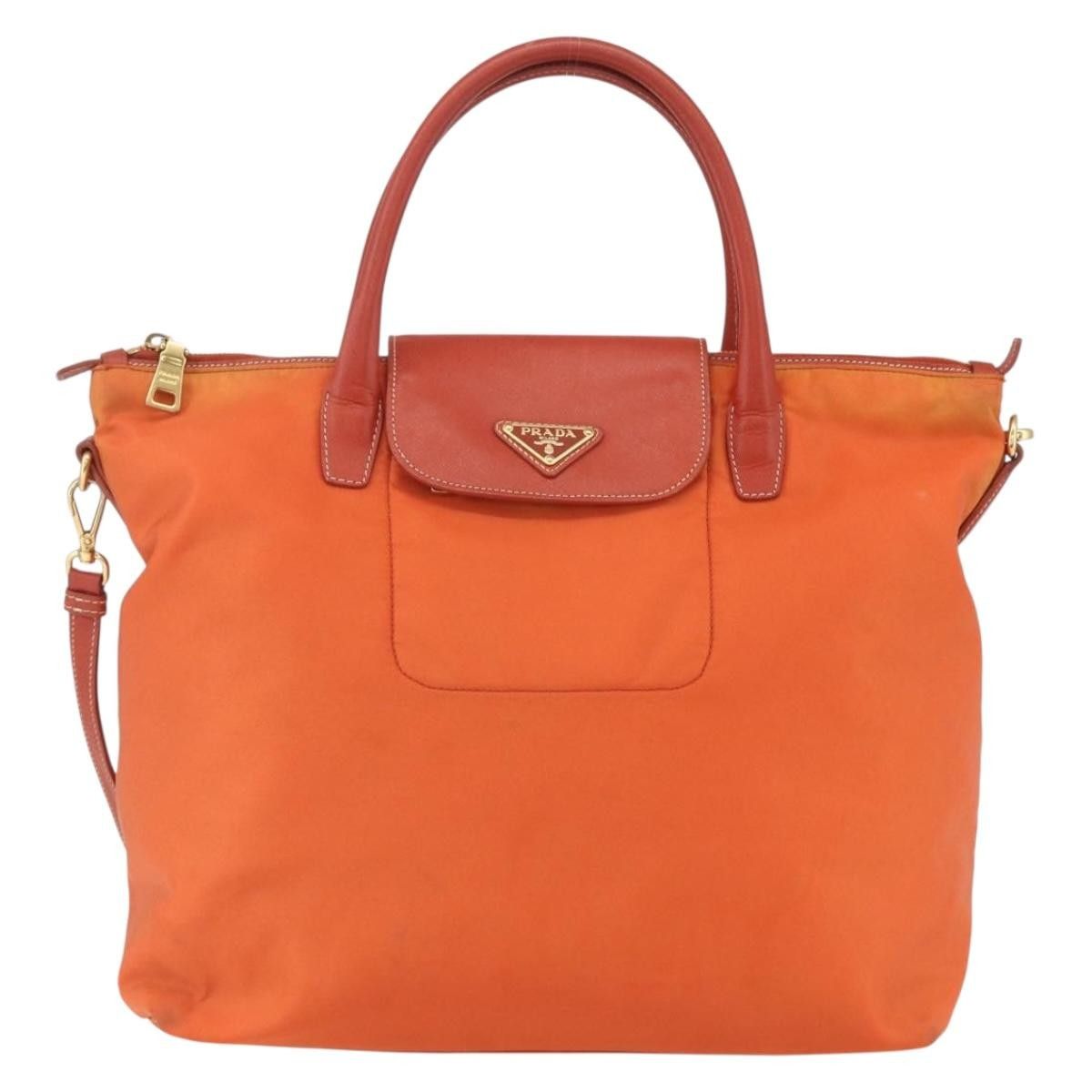 Prada Prada Convertible Flap Tote Tessuto and Saffiano Leather Size ONE SIZE - 1 Thumbnail
