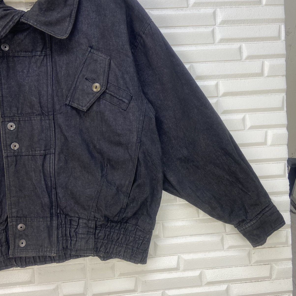 Designer × Japanese Brand Edovi Issey Miyake Inspire Oversize Denim Loose Bomber Style Size US M / EU 48-50 / 2 - 9 Thumbnail