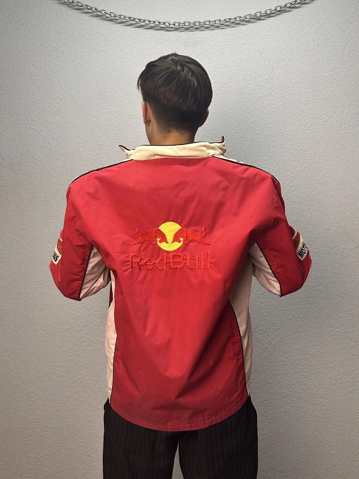 Red Bull Racing Jacket Moto Vodafone F1 Nascar Leather Red Bull Lucky Size US XXL / EU 58 / 5 - 11 Thumbnail