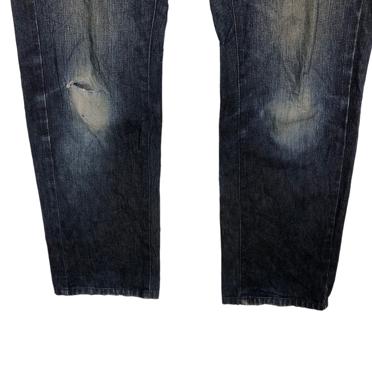 🔥90’s VINTAGE PHIL SMART UNION MADE JAPAN DISTRESSED DENIM