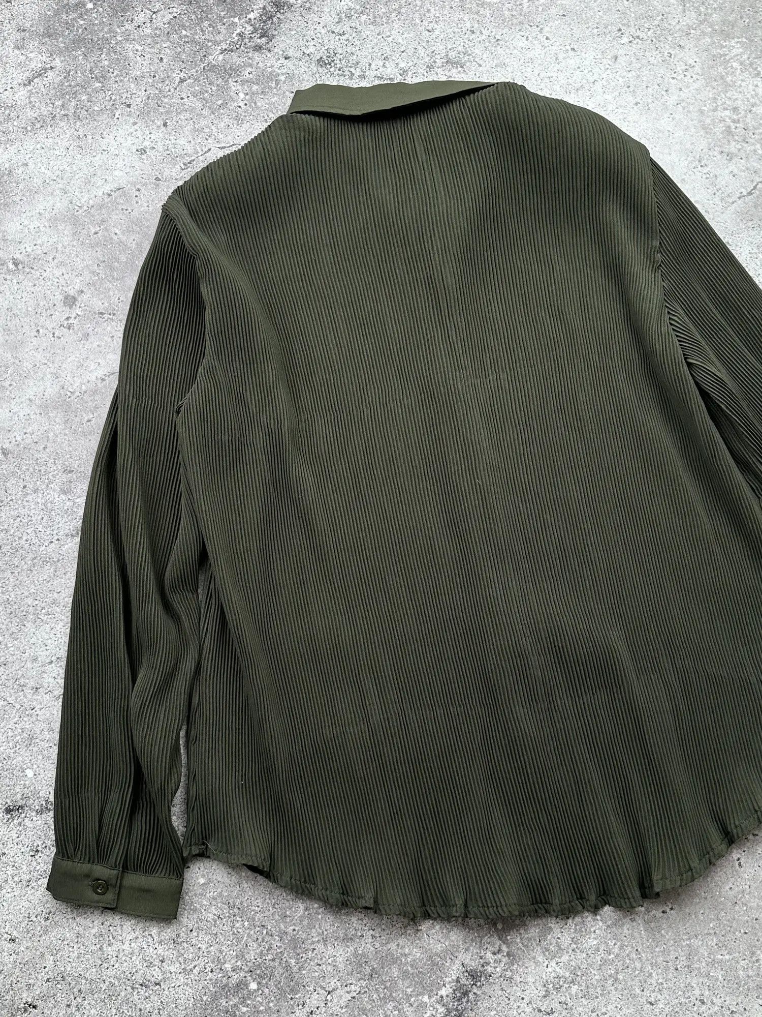 Japanese Brand Vintage Pleated Blouse C510(V239) Size M / US 6-8 / IT 42-44 - 6 Thumbnail