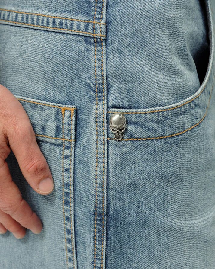 JNCO Hellfire Jeans Hand-Sand Size US 34 / EU 50 - 6 Thumbnail