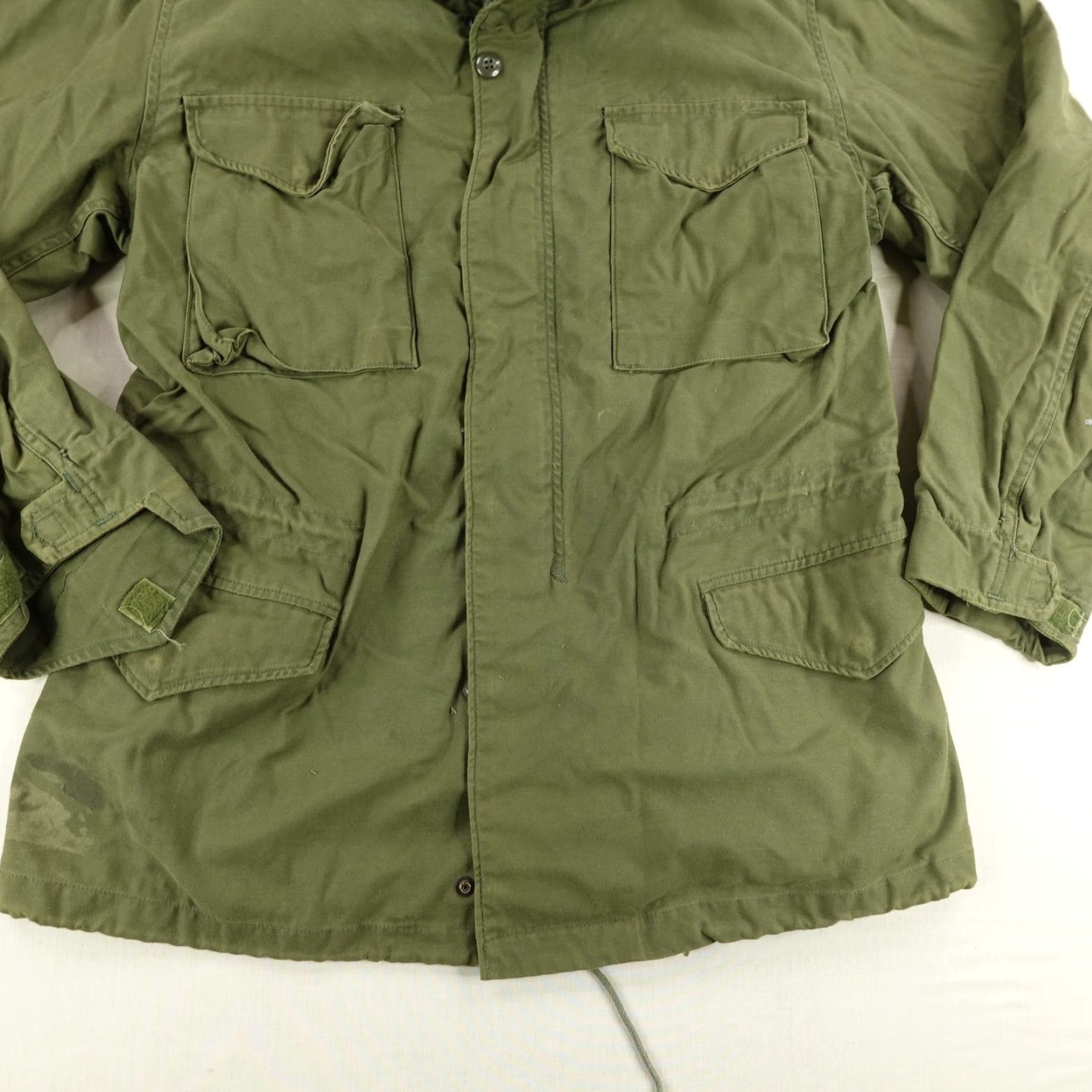 Alpha Industries VINTAGE Alpha Industries Military Jacket Men Medium Green Canvas 70s Army Cold Weather M-65 Outdoor Weathergear Size US M / EU 48-50 / 2 - 3 Thumbnail