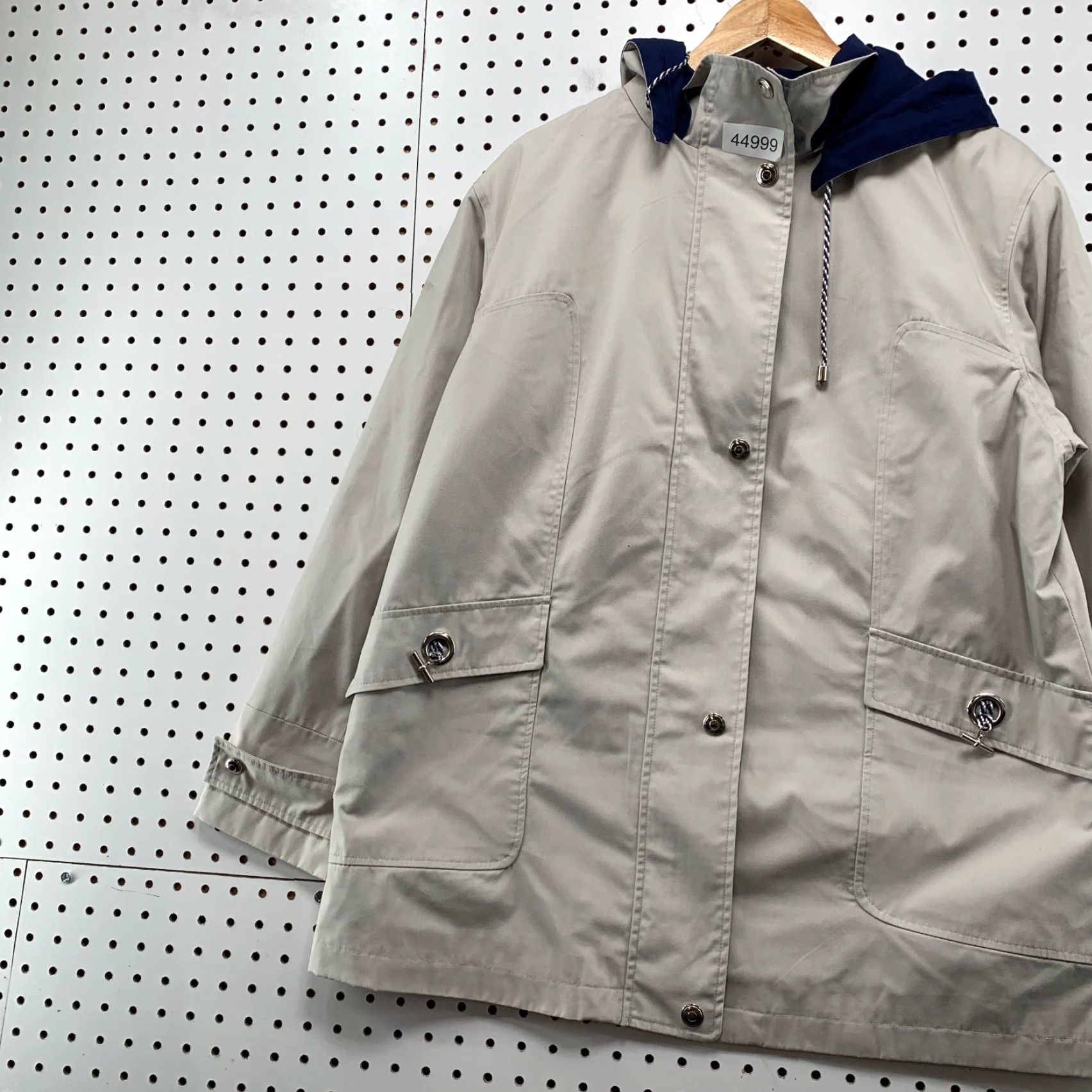Mackintosh Mackintosh Rain Jacket Womens Large Beige Hooded Lightweight Jacket - Womens, Mackintosh, Rain Coat, Hooded, Lightweight, Beige, Size L Size L / US 10 / IT 46 - 3 Thumbnail