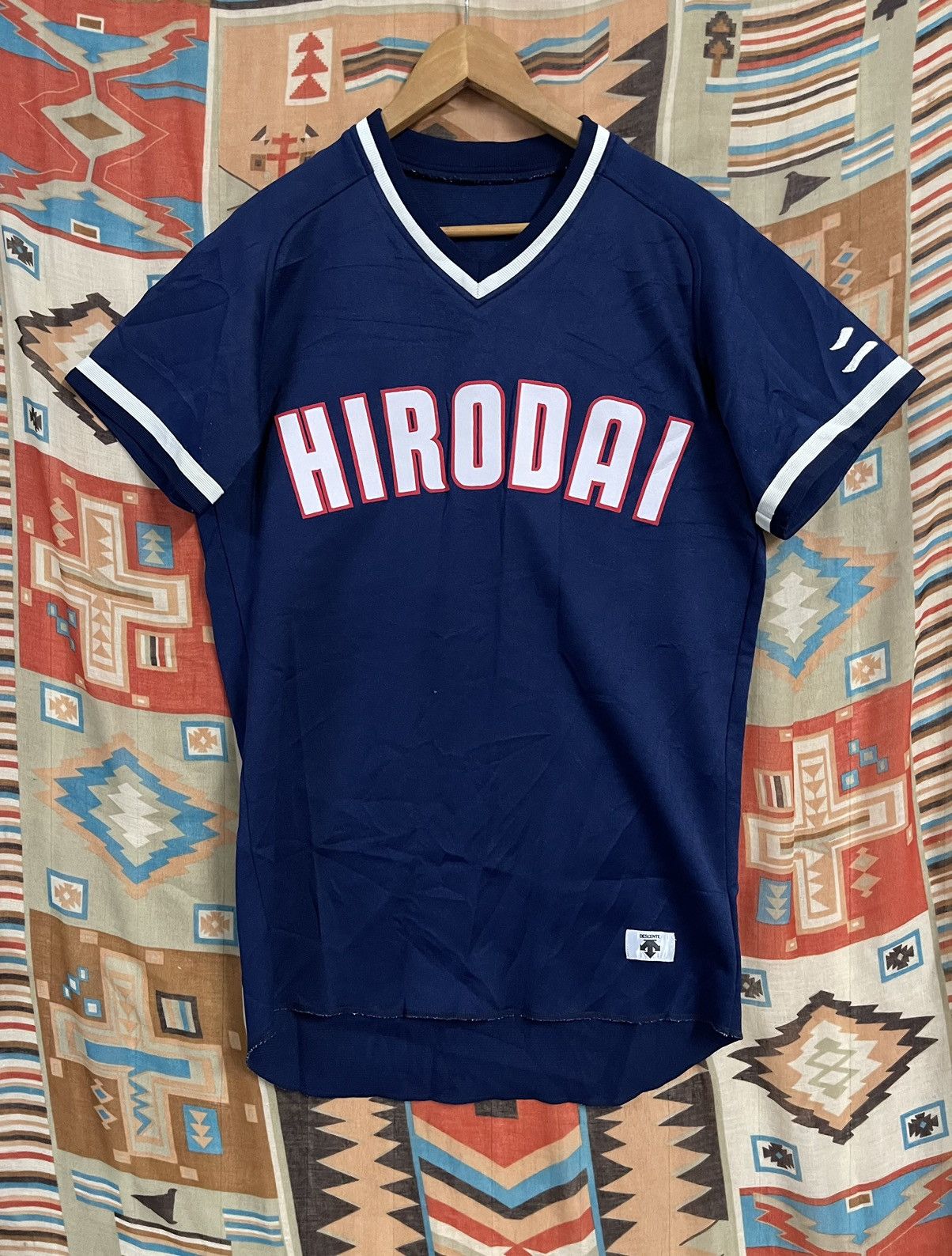 Japanese Brand × Vintage Vintage 80’s Baseball Jersey J League by Descente Softball Size US M / EU 48-50 / 2 - 1 Thumbnail