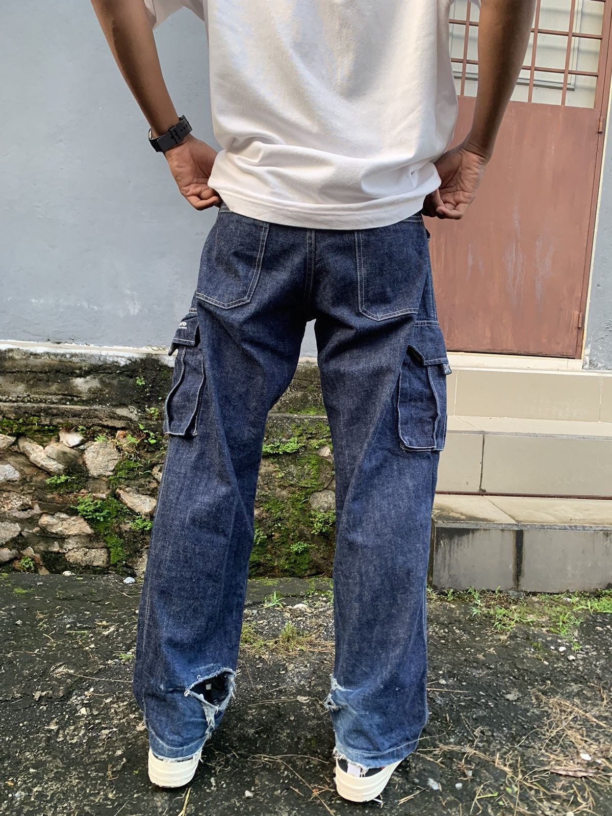 Vintage 👹Vintage Y2K Piko Hawaiian Longboard Baggy Denim Size US 29 - 5 Thumbnail