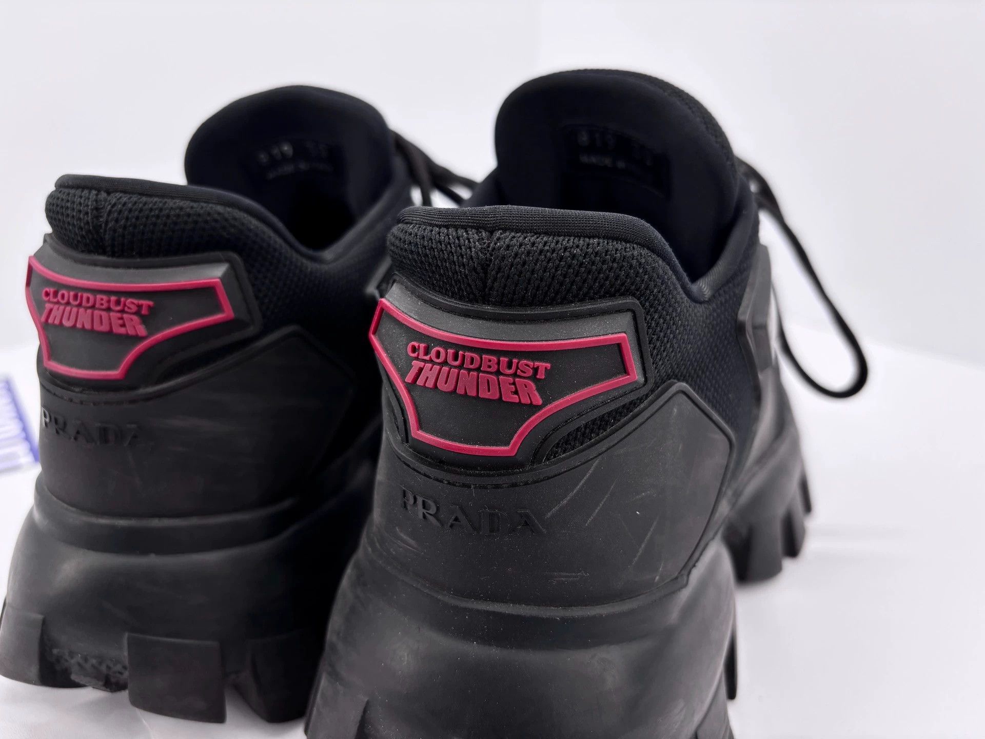 Prada Prada Black Tech Fabric Platform Shoes Size 38 Size US 7 / EU 40 - 4 Thumbnail