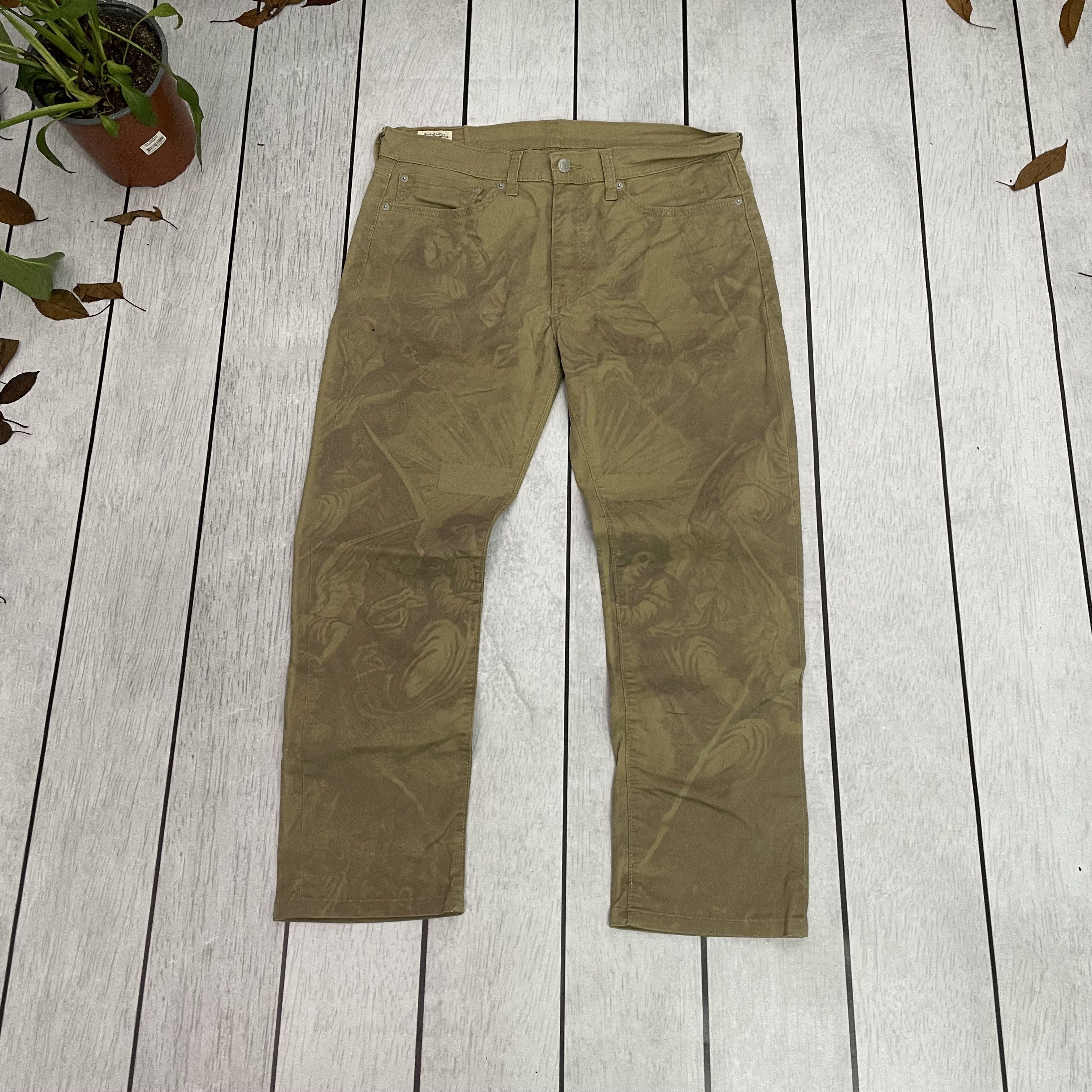 Levi's Custom Reworked Levi's Jeans – Renaissance print Denim 34x30 Size US 34 / EU 50 - 1 Thumbnail