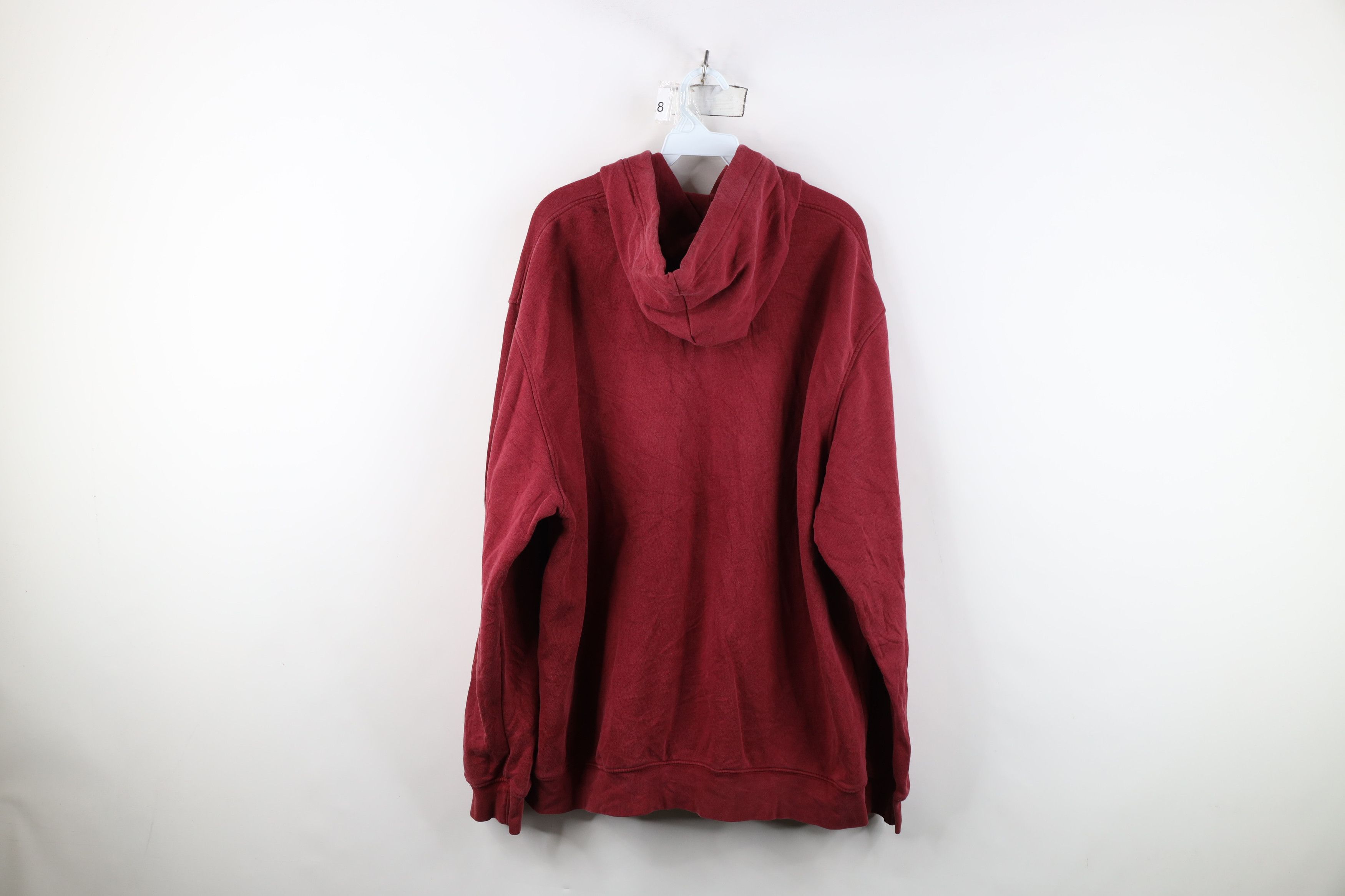 Nike Vintage Y2K Nike Scott Mini Swoosh Hoodie Sweatshirt Red Size US XL / EU 56 / 4 - 13 Thumbnail