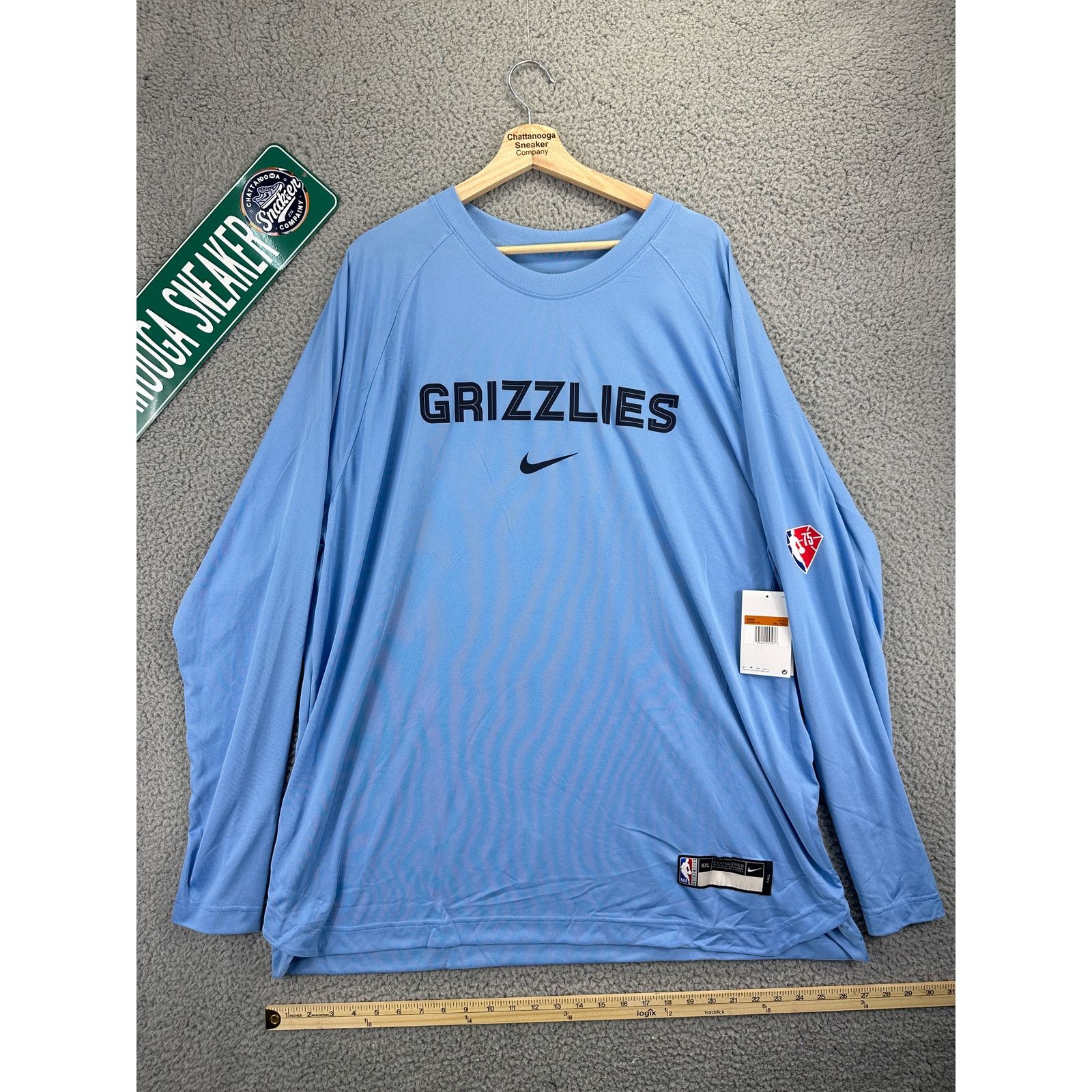 Nike Nike Memphis Grizzlies p Basketball Shirt Mens Blue 2XL Tall Size US XXL / EU 58 / 5 - 1 Thumbnail