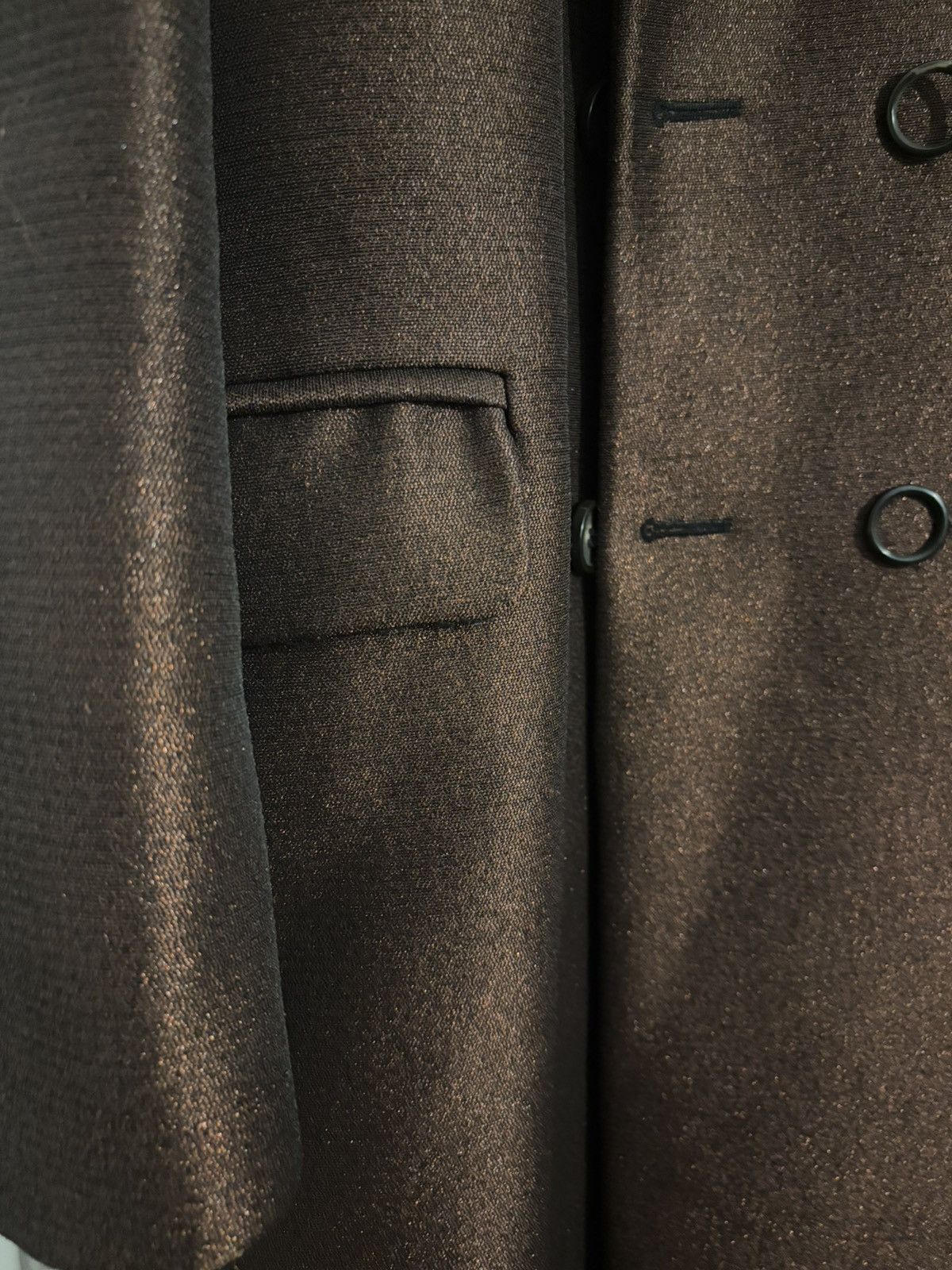 Acne Studios Acne Studios long coat in shiny brow Size US L / EU 52-54 / 3 - 10 Thumbnail