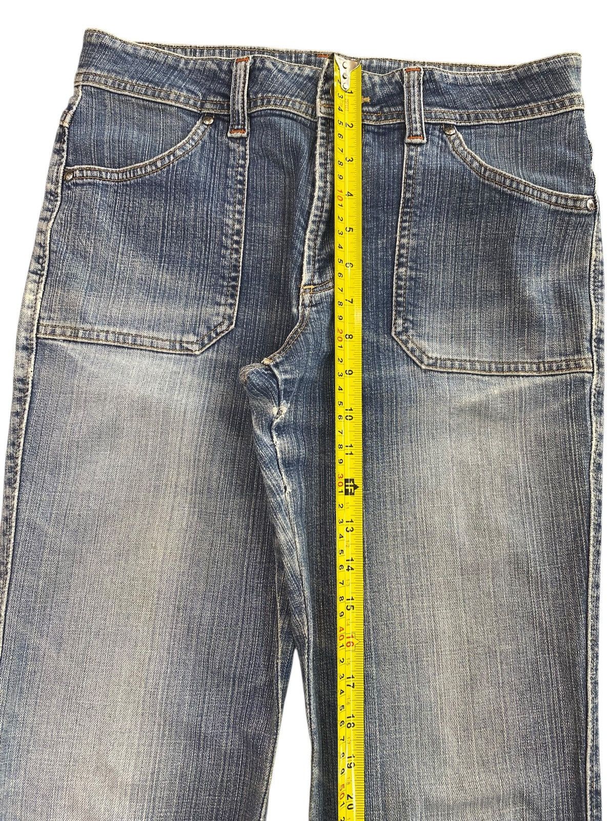 Wrangler Wrangler Bush Pant Faded Wash Style Flare Jeans Size US 29 - 7 Thumbnail