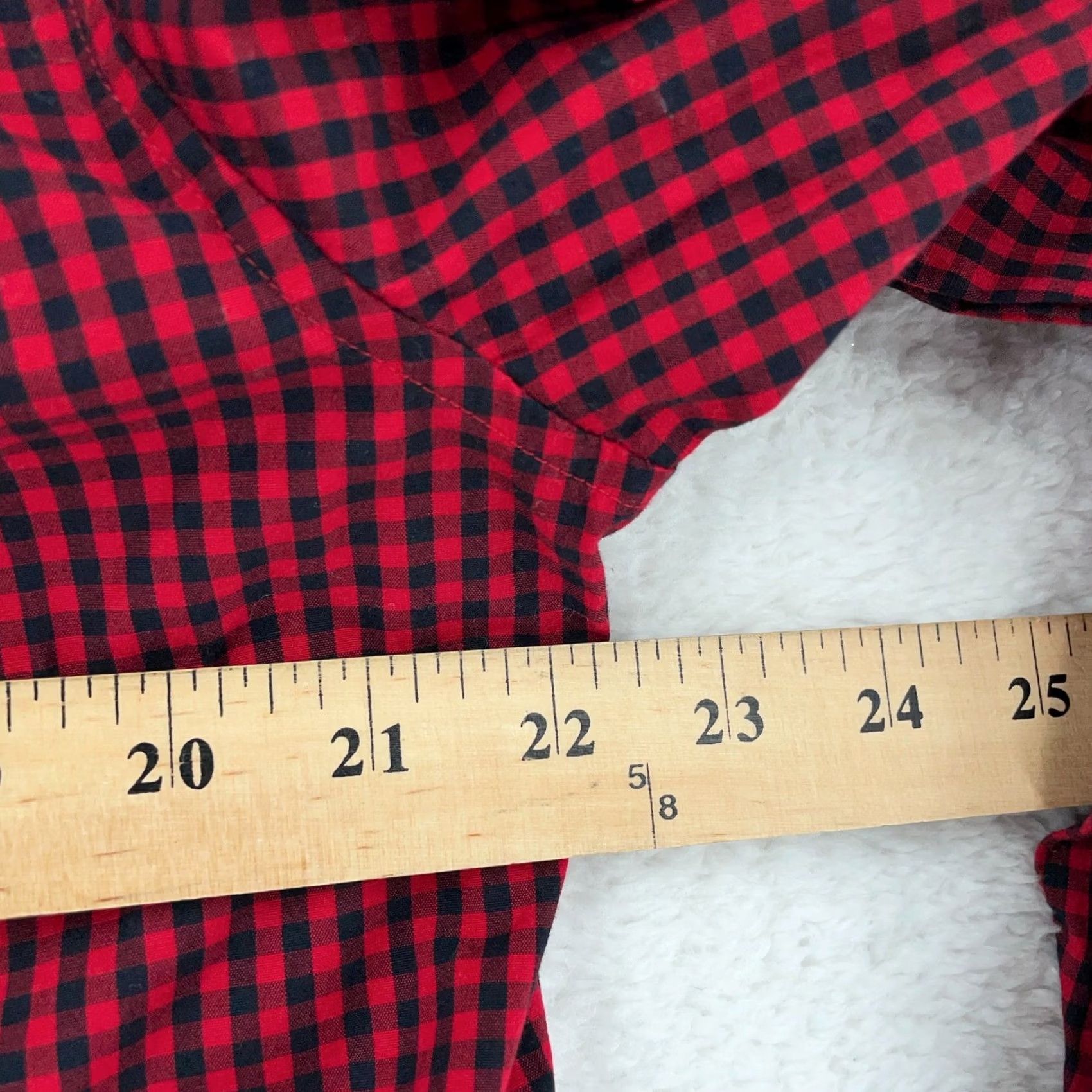 Vineyard Vines Vineyard Vines Tucker Shirt Mens M Ruby Red Black Gingham Collared Button Up Shirt - Red/Black, Cotton Spandex, Long Sleeve, Regular Fit Size US M / EU 48-50 / 2 - 7 Thumbnail