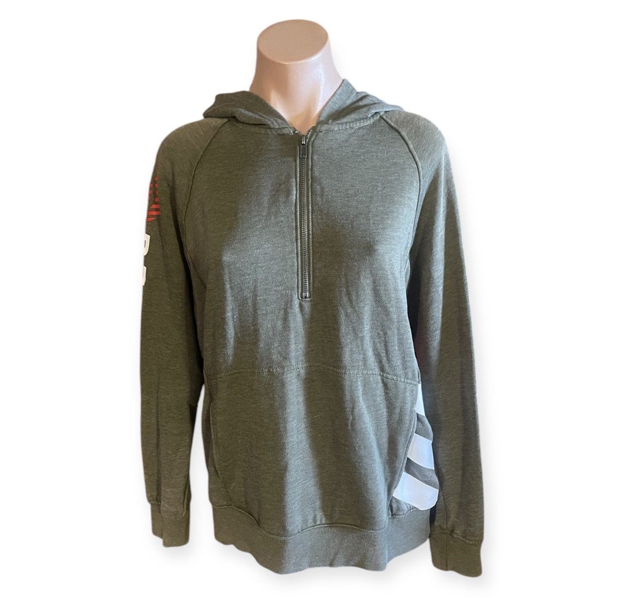 Peloton Peloton Med Army Green Logo Printed Pullover Half Zip Hoodie Size US M / EU 48-50 / 2 - 1 Thumbnail