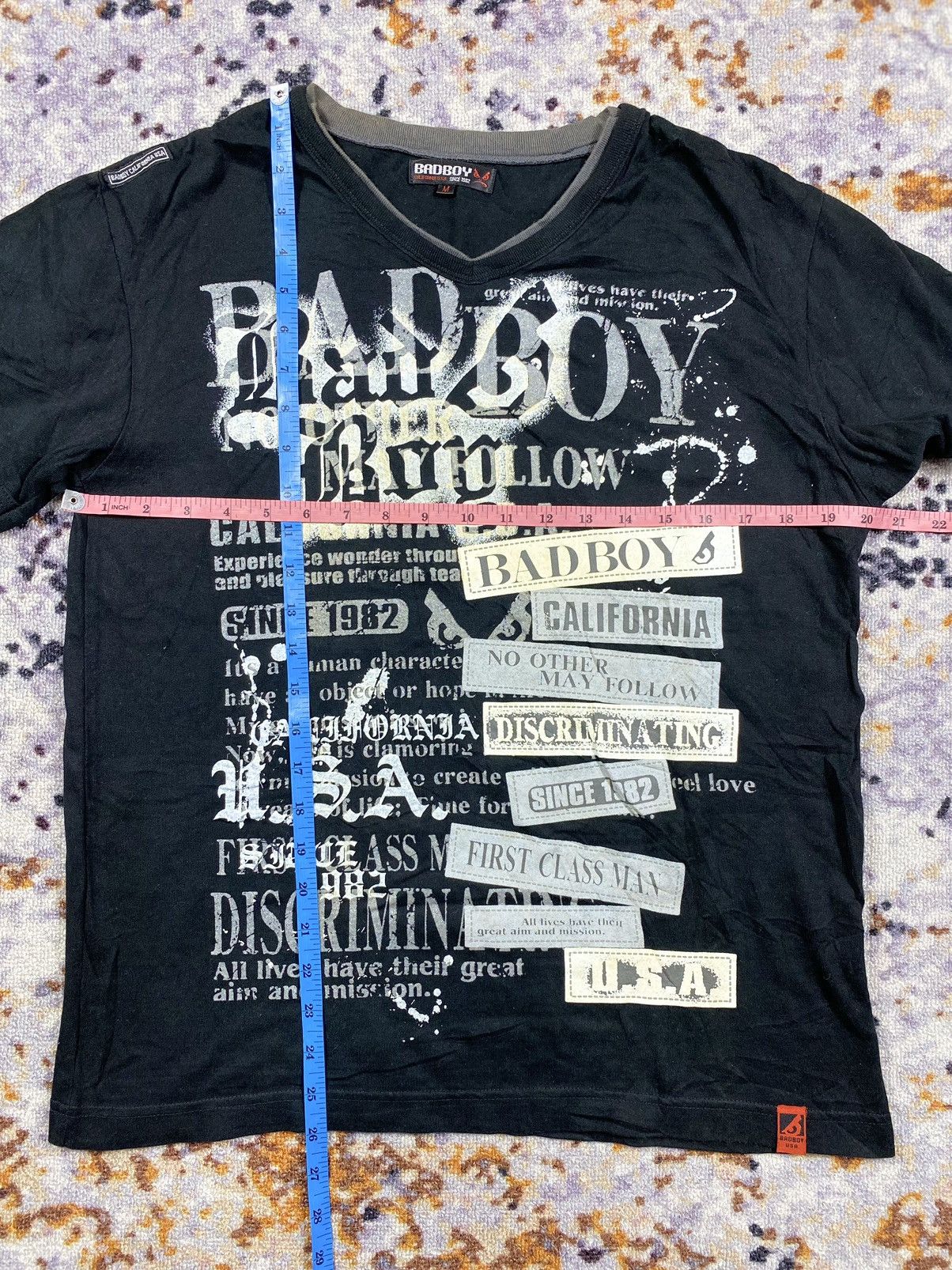 Japanese Brand BADBOY CALIFORNIA USA SINCE1982 POEM SHIRT PUNK STYLE Size US M / EU 48-50 / 2 - 7 Thumbnail