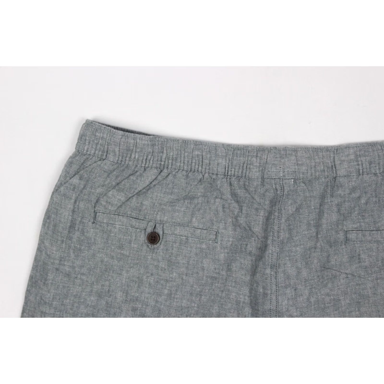Katin Katin Men's Isaiah Local Shorts XXL x 7" Inseam Steel Blue Bermuda Casual Drawstring Pockets 75% Cotton 25% Linen Size US 39 - 3 Thumbnail