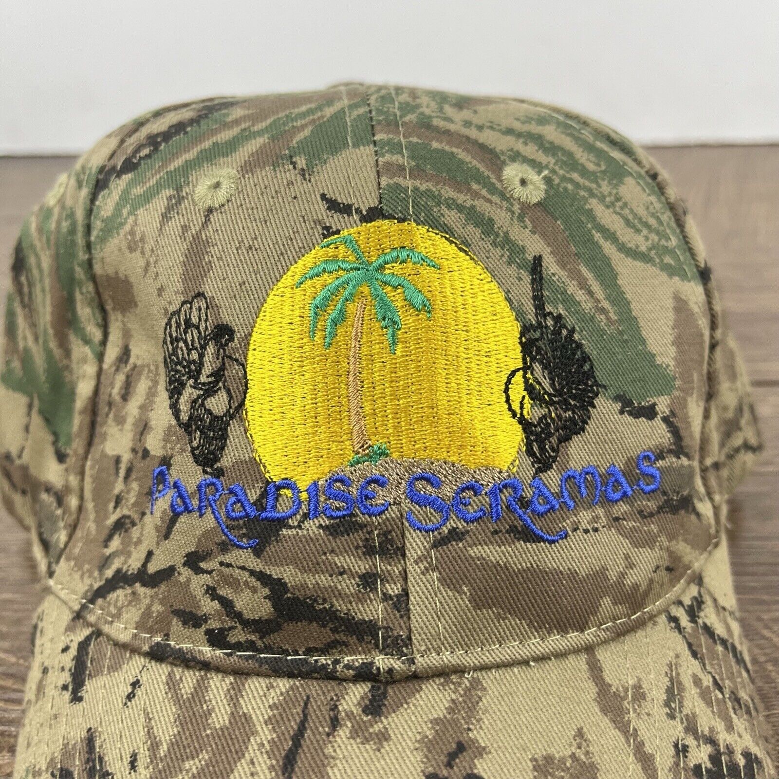 Other Paradise Seramas Hat Adjustable Hat Camo Adjustable Hat Gree Size ONE SIZE - 8 Thumbnail