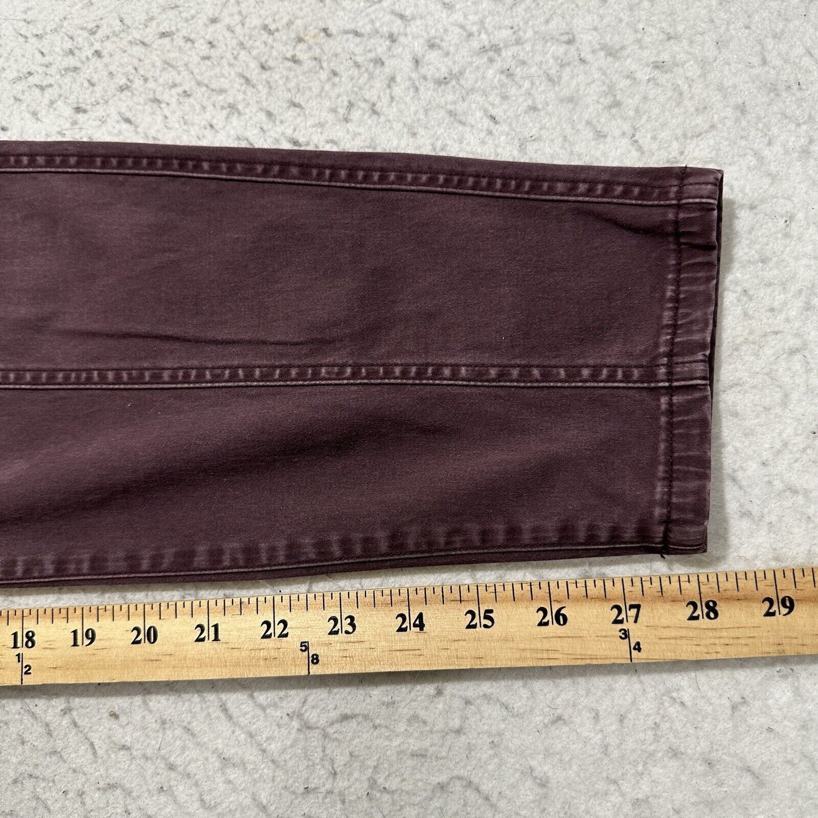 Other Lane Bryant 18 Purple High Rise Denim Skinny Jeans Stretch Size 40" / US 18 - 12 Thumbnail