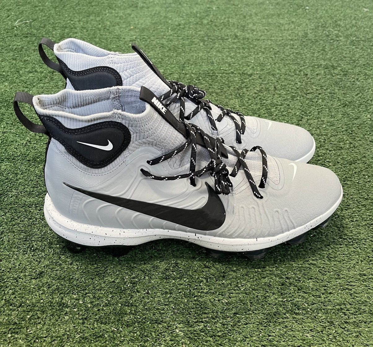 Nike Nike Alpha Huarache NXT MCS Mid Baseball Cleats Gray Black Size US 14 / EU 47 - 1 Thumbnail