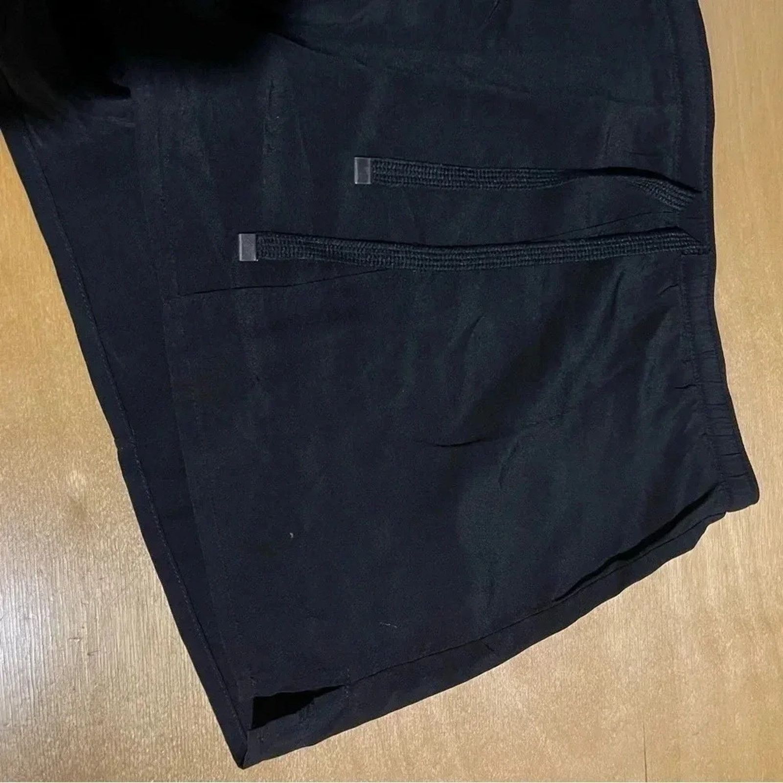 Other David Lerner 100% Silk Drawstring Black Shorts Size Small Size 26" / US 2 / IT 38 - 2 Thumbnail