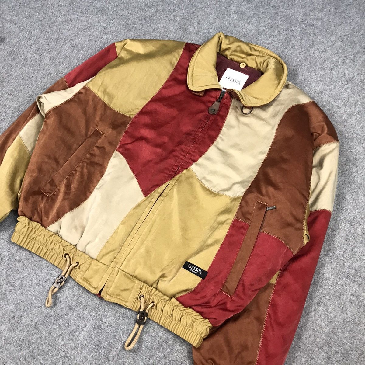 Japanese Brand CRESSON JAPAN PATCHWORK BOMBER JACKET Size US L / EU 52-54 / 3 - 2 Thumbnail