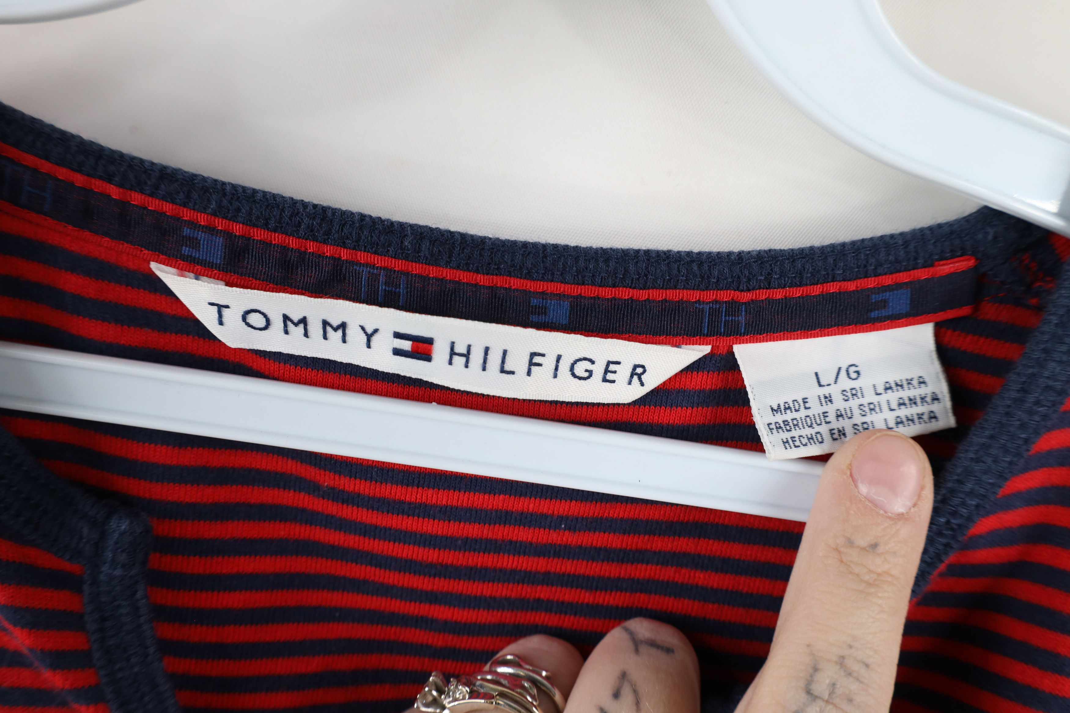 Tommy Hilfiger × Vintage Vintage Y2K Tommy Hilfiger Babydoll Long Sleeve T-Shirt Size L / US 10 / IT 46 - 5 Thumbnail