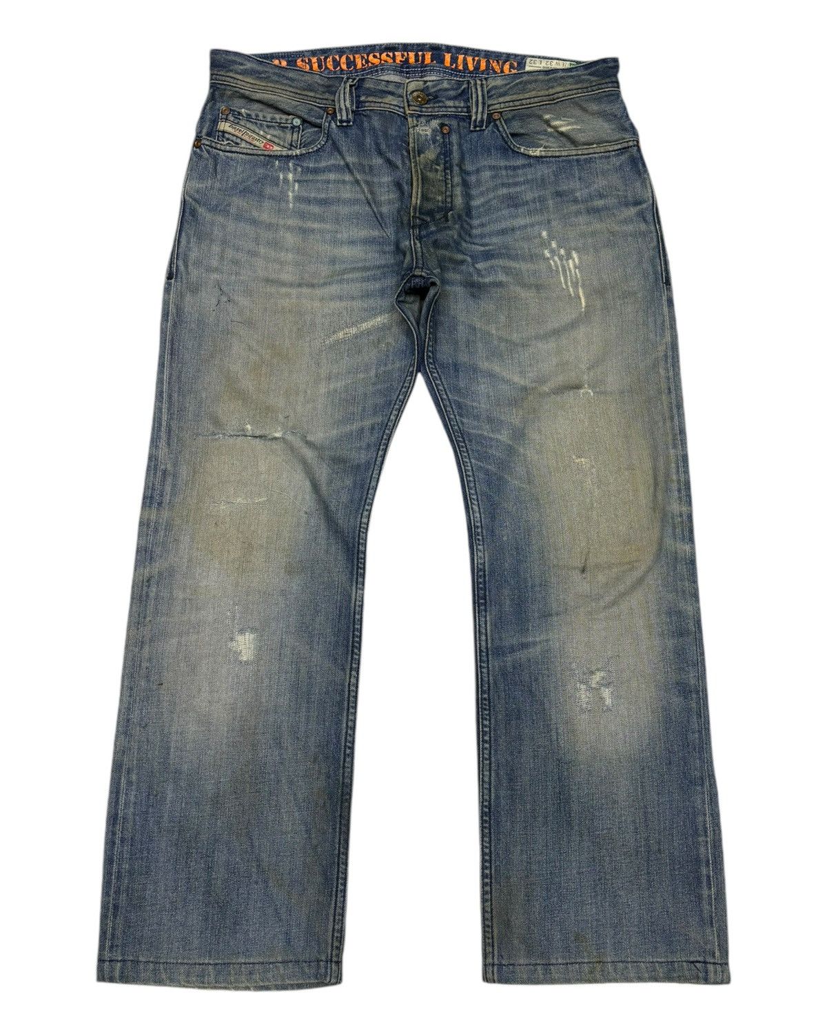 Diesel Vintage Diesel Baggy Jeans Distressed Denim Cropped Size US 34 / EU 50 - 1 Thumbnail
