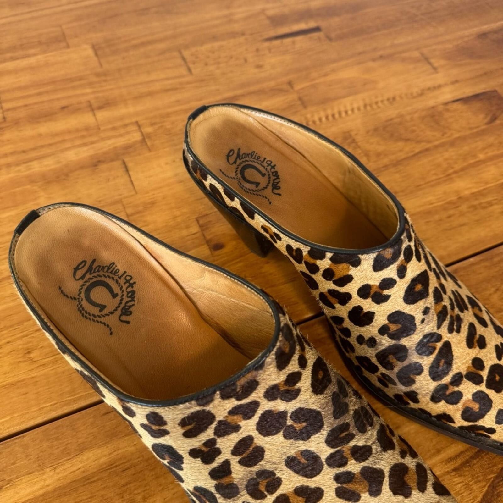 Other Charlie 1 Horse Leopard Mule Clogs Size US 8 / IT 38 - 2 Thumbnail