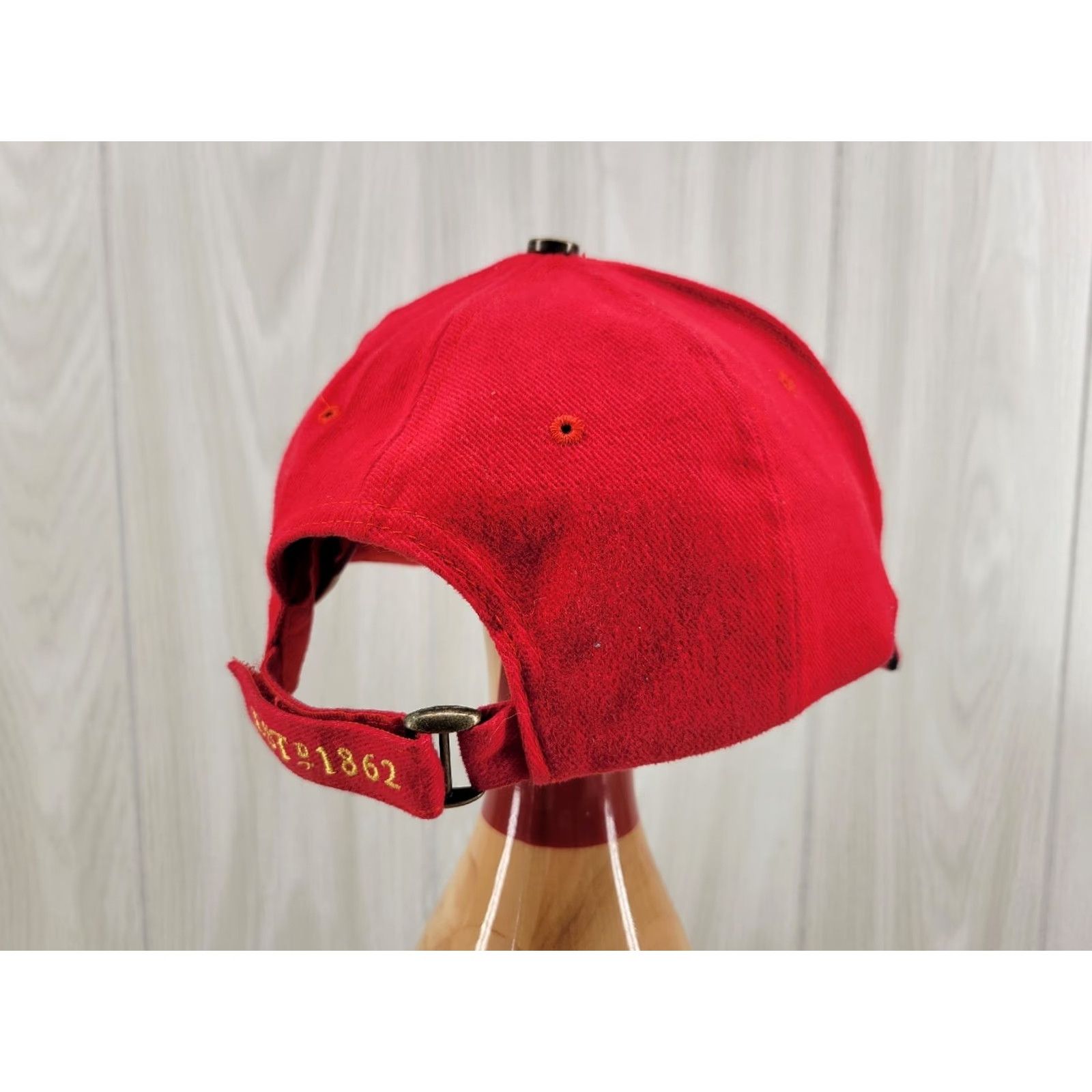 Logo 7 BACARDÍ Hat Cap Red Strapback Adjustable Embroidered Logo Cotton Baseball Cap Men One Size Red Certificate Vintage: No Size ONE SIZE - 5 Thumbnail