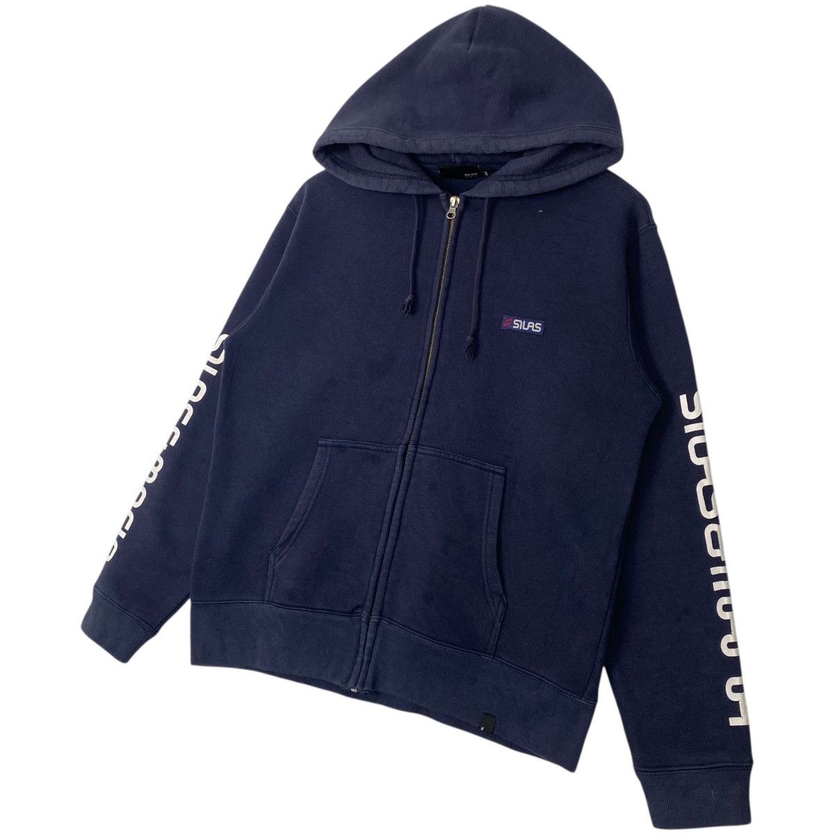 Vintage Vintage Silas Full Zip Hoodie Sweater Navy Blue Size M Size US M / EU 48-50 / 2 - 2 Thumbnail