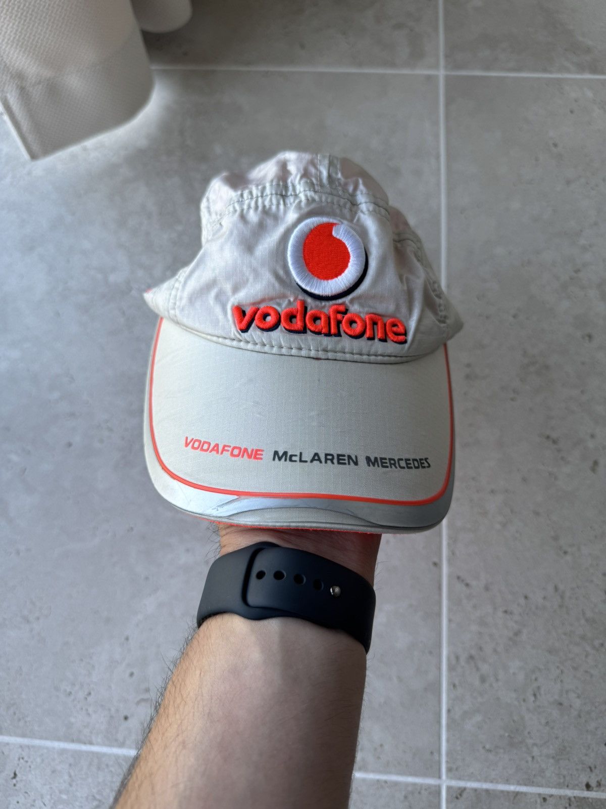 Vintage Vintage Vodafone McLaren Mercedes Racing Cap Hat f-1 Size ONE SIZE - 1 Thumbnail