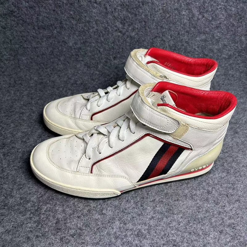 Gucci Gucci High-Top Lace-Up Sneakers for Men 0079 Size US 7.5 / EU 40-41 - 1 Thumbnail