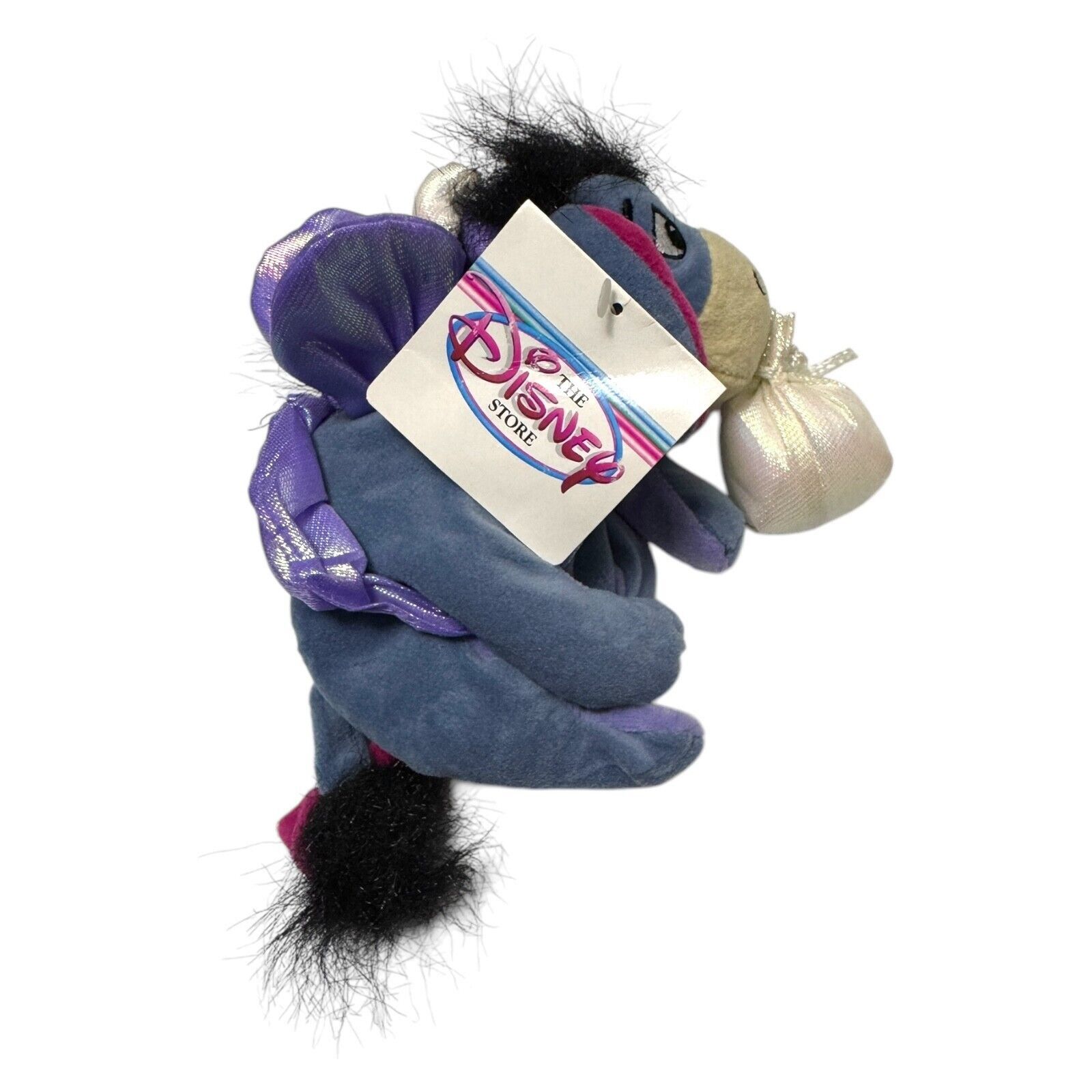 Disney NWT 90s Disney Store SUGAR EEYORE Vintage DISNEY Mini Beanie Size ONE SIZE - 3 Thumbnail