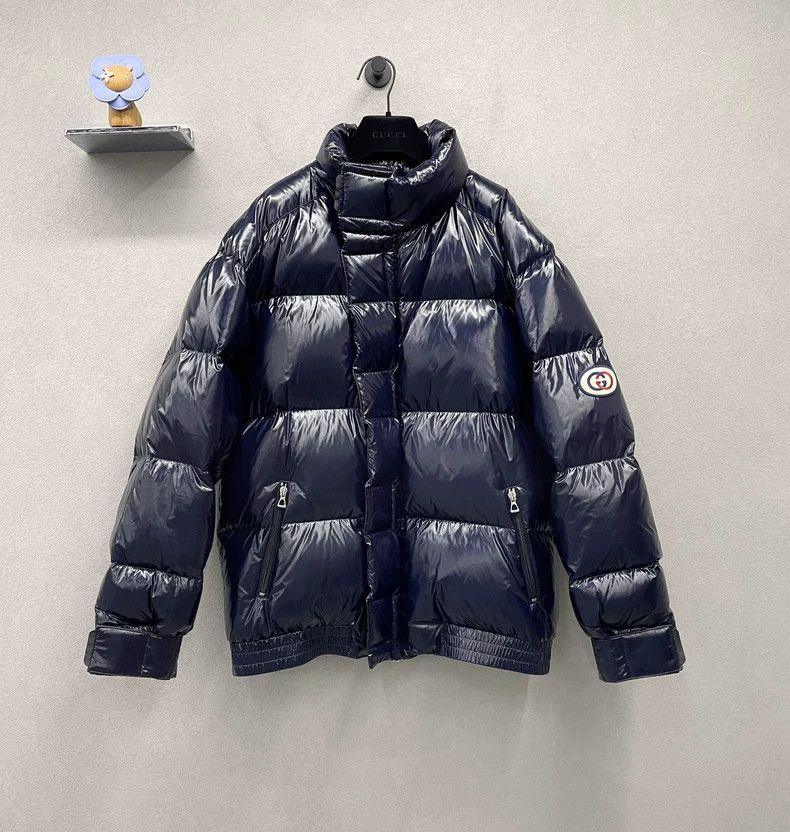 Gucci Dark blue down jacket 2502-Nextarrow