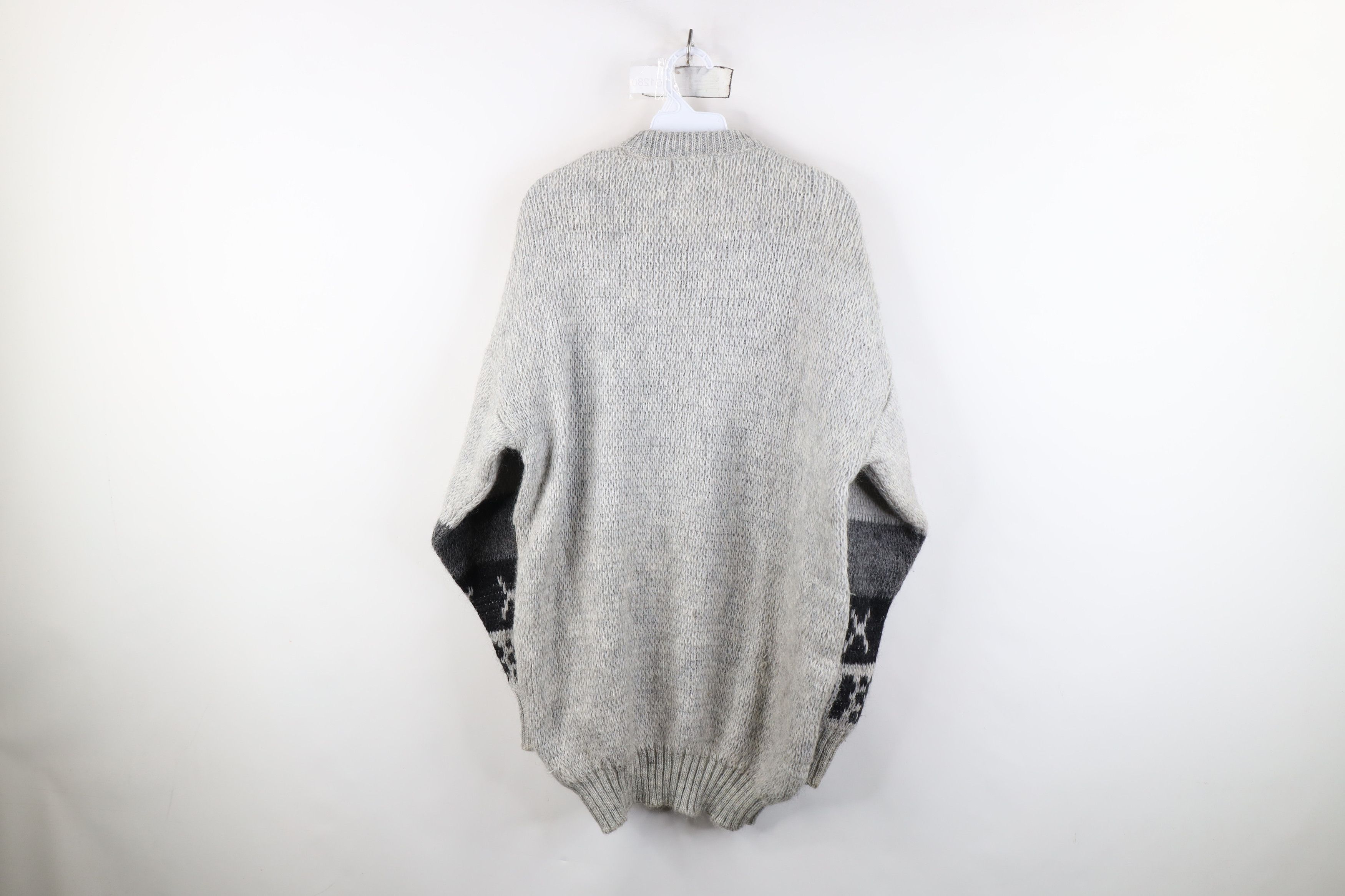 Vintage Vintage 90s Streetwear Blend Knit Geometric Crewneck Sweater Size US XL / EU 56 / 4 - 10 Thumbnail