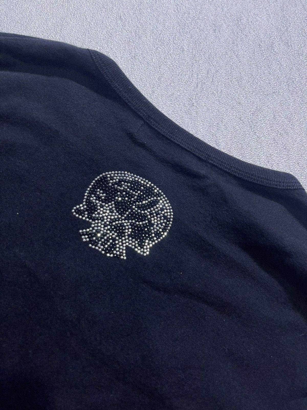 Japanese Brand Y2K GAGA long sleeve tshirt big skull motif gliter Size US M / EU 48-50 / 2 - 5 Thumbnail