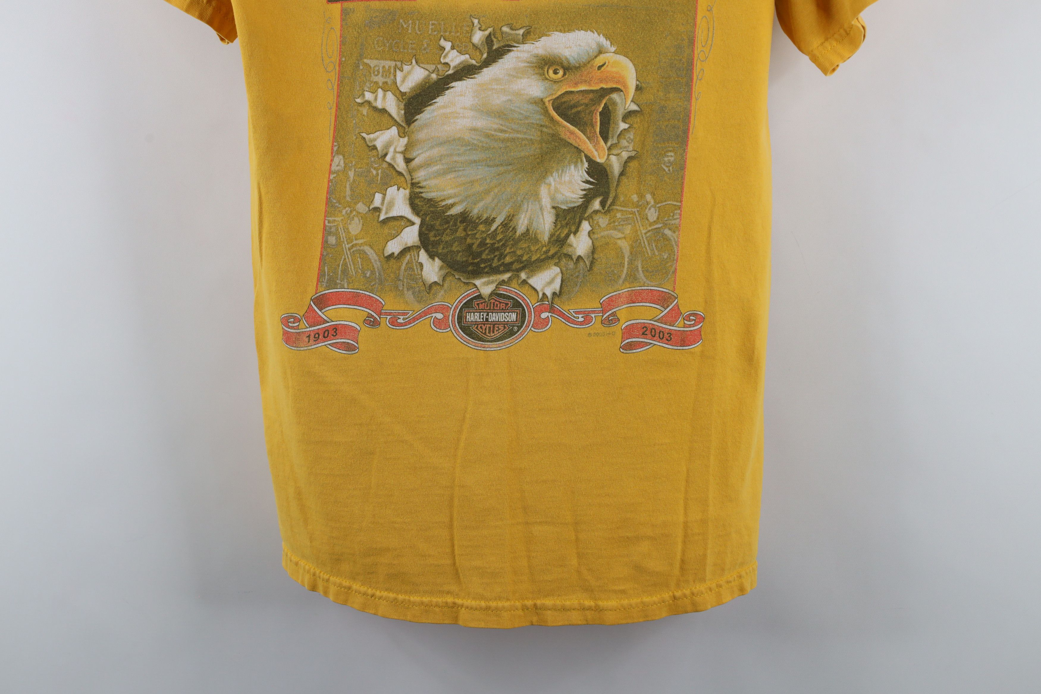 Harley Davidson × Vintage Vintage Y2K 2003 Harley Davidson Year Anniversary T-Shirt Size US S / EU 44-46 / 1 - 3 Thumbnail