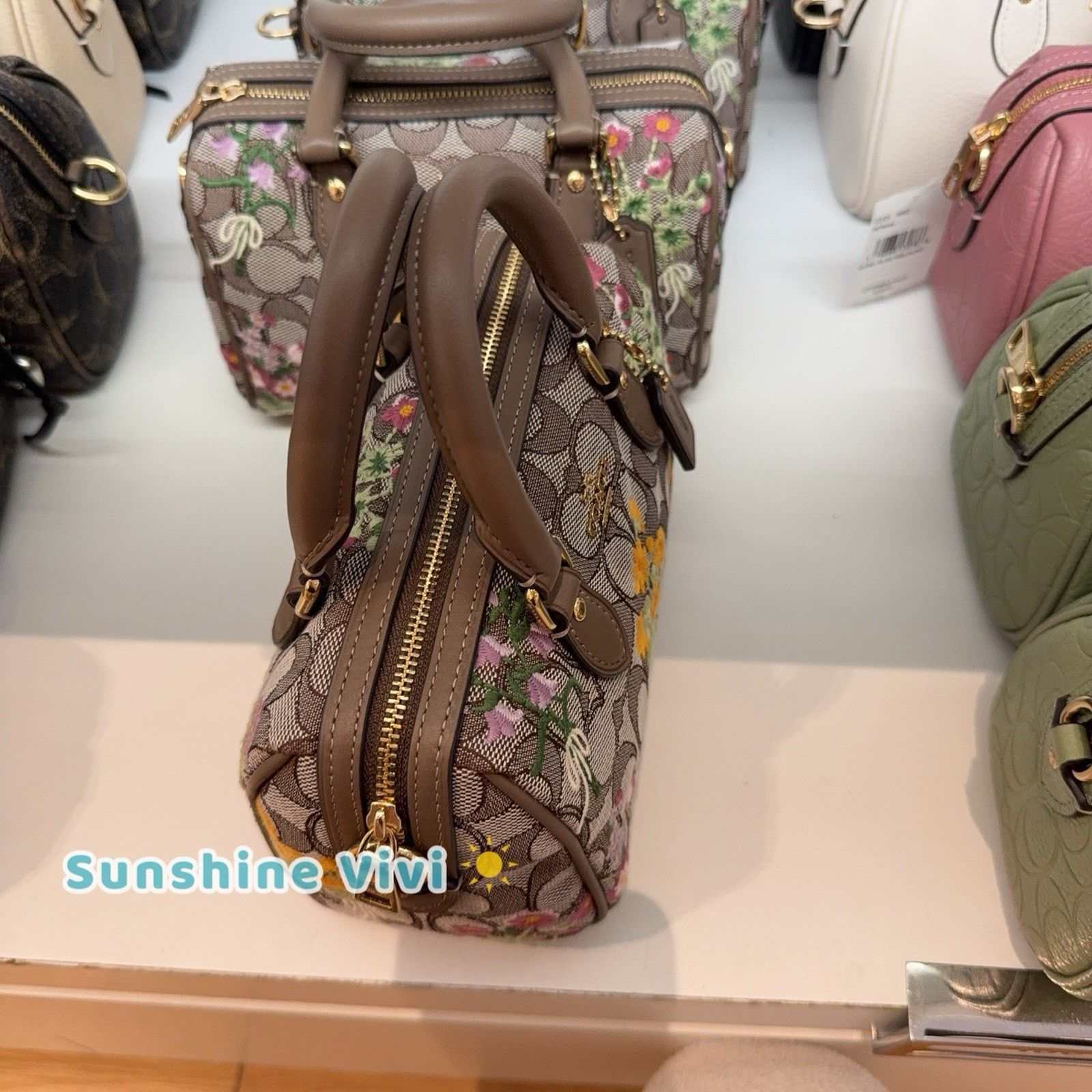 Coach NWT Coach Mini Rowan Crossbody Bag Floral Embroidery CDY31 Size ONE SIZE - 2 Thumbnail